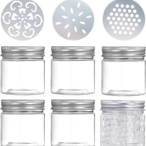 6 unidades de 5.1 fl oz, 5 onzas, 3 estilos perfumados, ambientador, difusor de aroma de perfume sólido, recipientes de almacenamiento vacíos con 6 unidades de 5.1 fl oz, 5 onzas, 3 estilos perfumados, ambientador, difusor de aroma de perfume sólido, recipientes de almacenamiento vacíos con