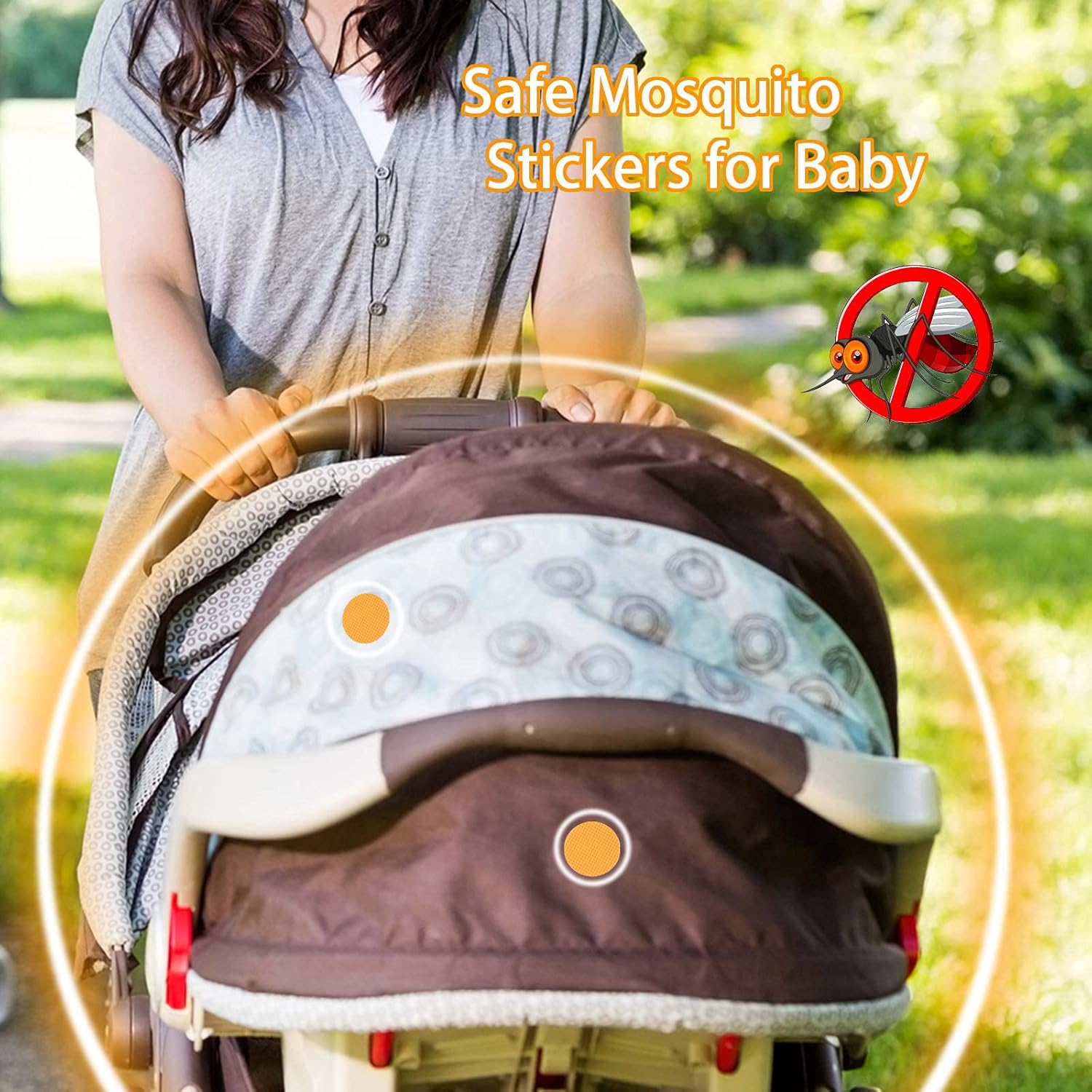 SCENTPELLENT Paquete de 96 calcomanías de parches de mosquitos para niños y adultos, viajes al aire libre e interior, ingredientes naturales a base