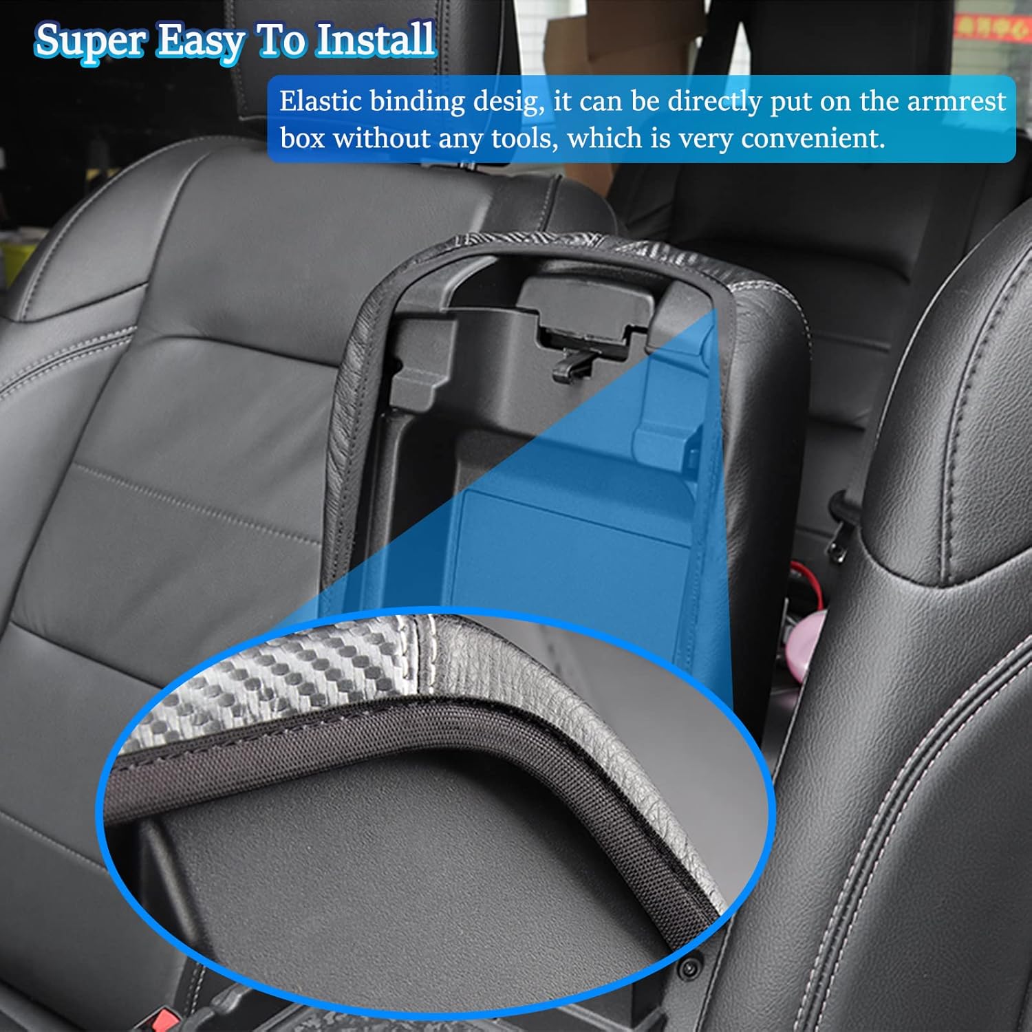 YOFAMO Funda de consola central, antiarañazos, de piel, impermeable, protector de reposabrazos para Dodge RAM 1500, 2500, 3500, 2019, 2020, 2021,