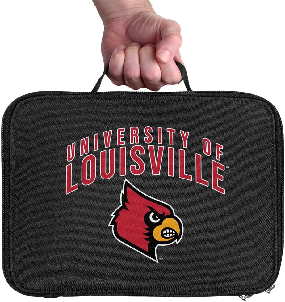 Lonchera con logotipo primario de la Universidad de Louisville con aislamiento de lados suaves, bolsa de almuerzo reutilizable para trabajo de