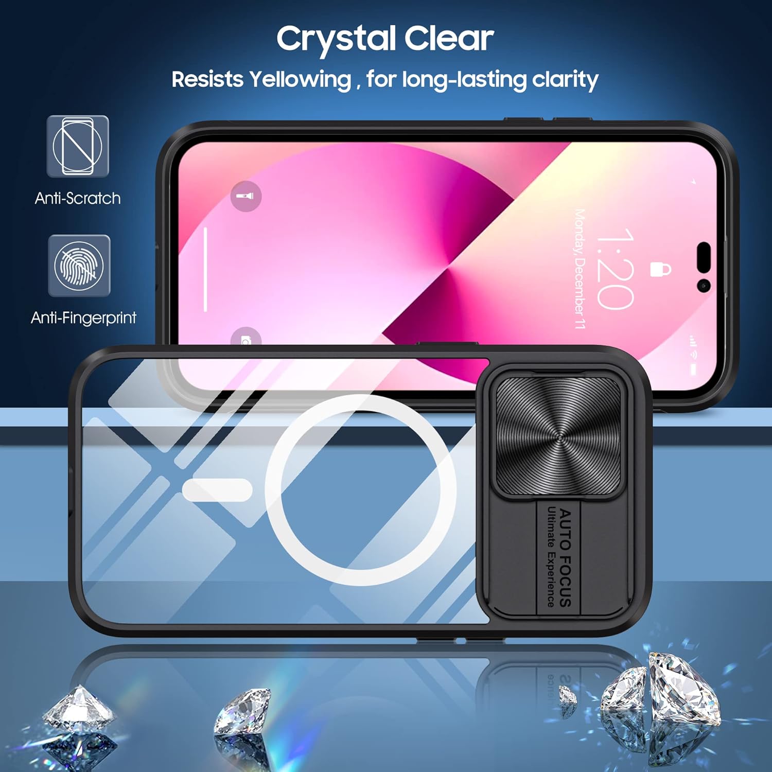 Cyberowl Funda para iPhone 11 de 6.1 pulgadas, compatible con Magsafe con cubierta de cámara, protección de grado militar, resistente a los golpes,