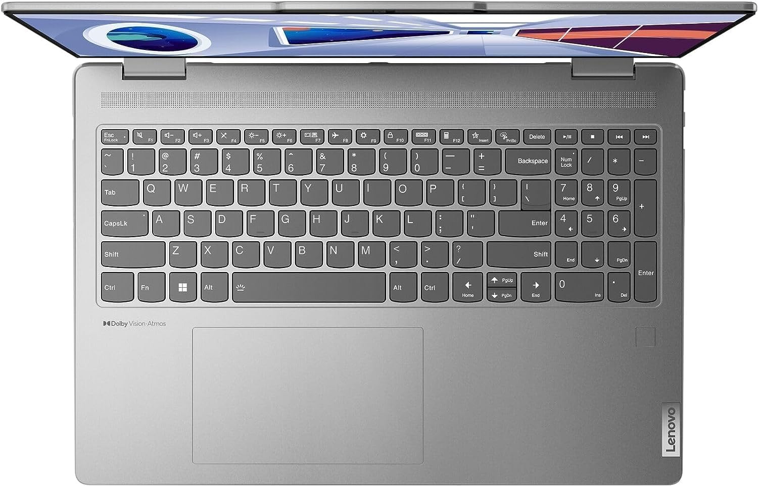 Lenovo 2023 – Laptop Yoga 7 2 en 1, pantalla táctil WUXGA de 16 pulgadas, AMD Ryzen 5 7535U, 8 GB DDR5 RAM, 1 TB SSD, AMD Radeon 660M, teclado