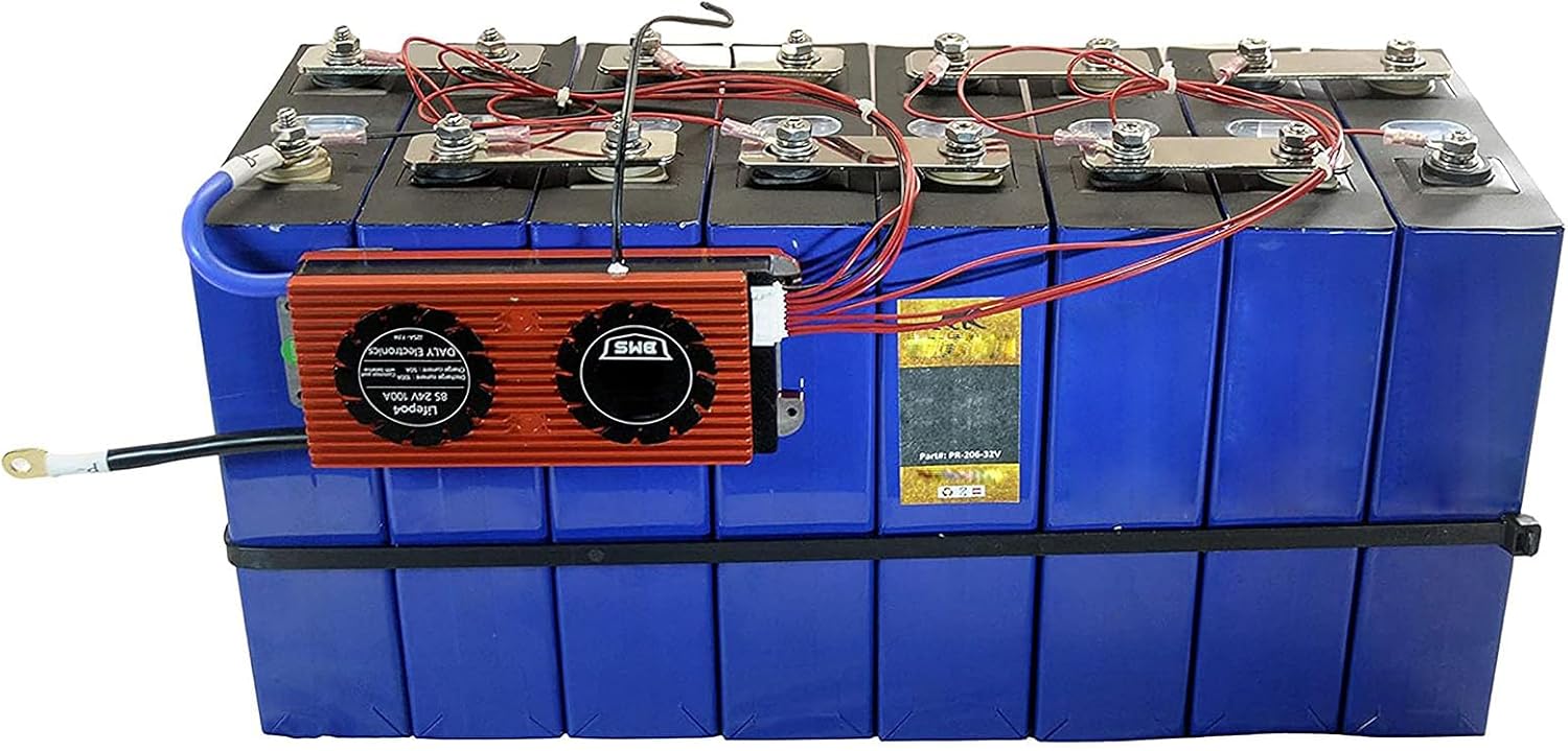 KuRkur BMS 16S 48V Lifepo4 18650 12V 7S 24V 60V 72V 400A 3S-24S con BT CAN RS485 Sistema de control de placa de protección de carga inteligente,