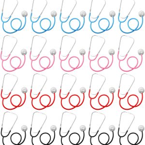 Estetoscopio de juguete para niños, estetoscopio de trabajo real para niños, estetoscopio de enfermería, kit de médico para juegos de rol, disfraz Estetoscopio de juguete para niños, estetoscopio de trabajo real para niños, estetoscopio de enfermería, kit de médico para juegos de rol, disfraz