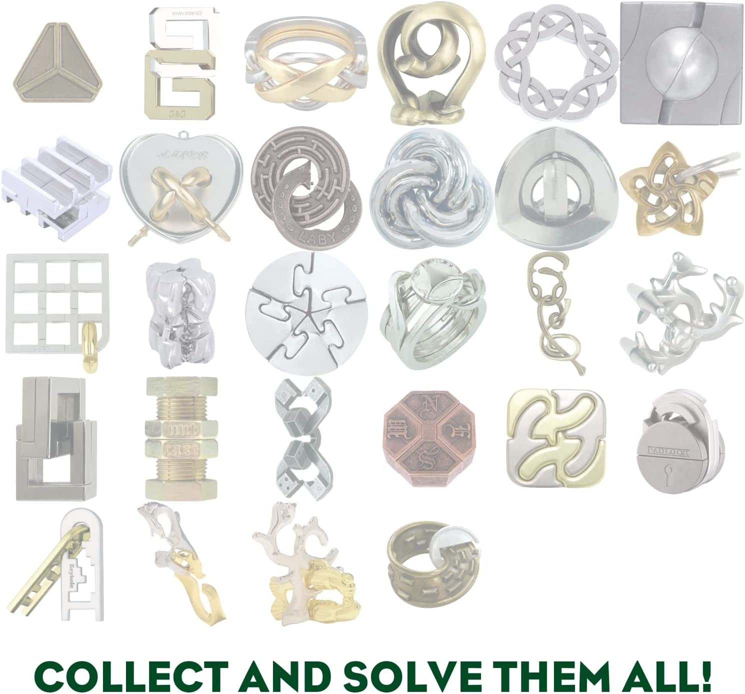 BePuzzled  Helix Hanayama Metal Brainteaser Puzzle Mensa Nivel 5, para edades de 12 años en adelante
