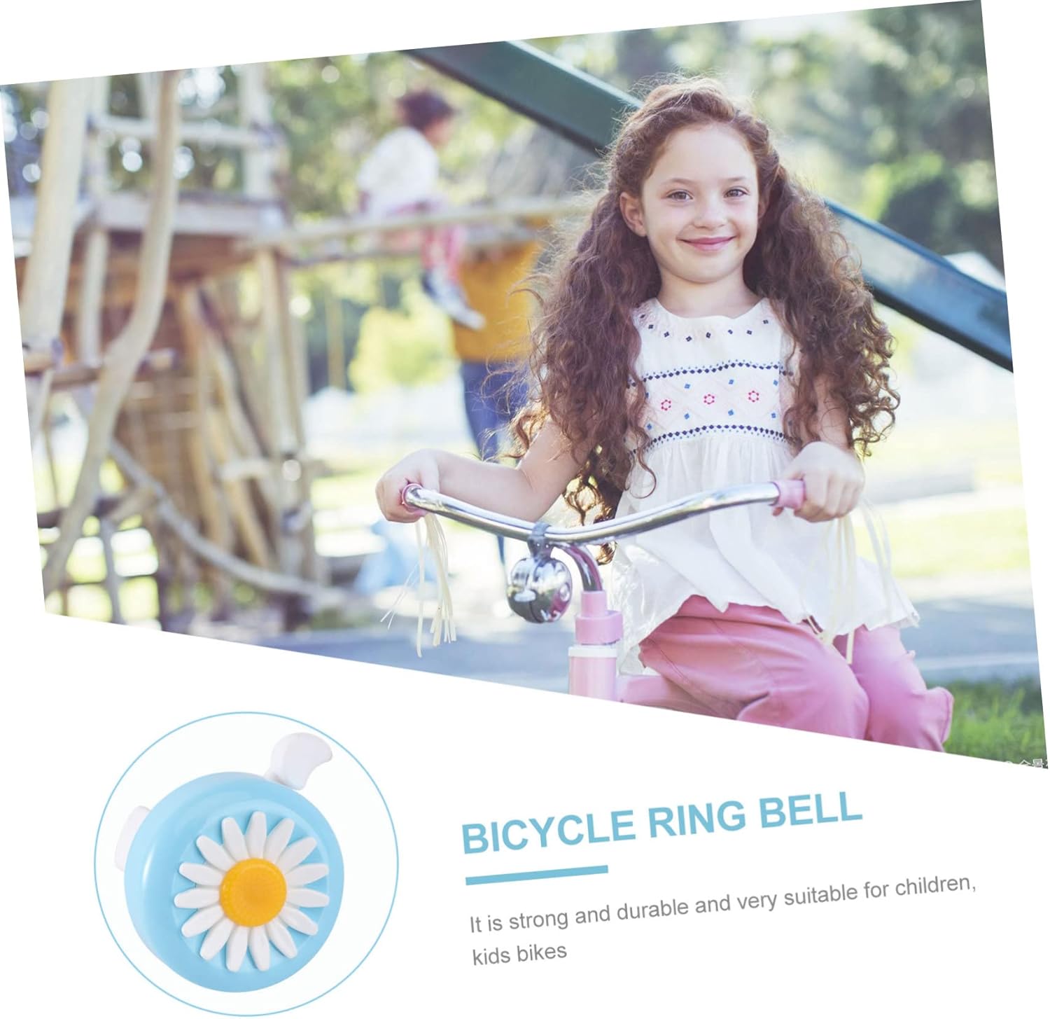 Sosoport Bocina de bicicleta para niños, campana de anillo de bicicleta de aleación de aluminio, campana de bicicleta Campana de advertencia de