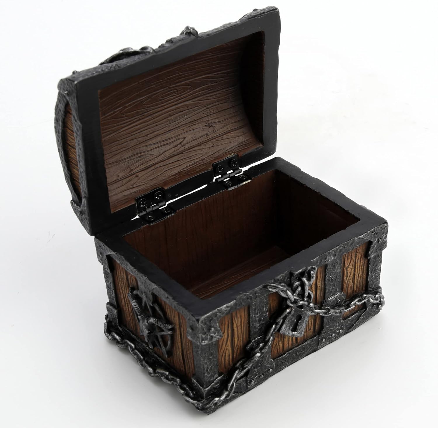 Veronese Design Caja de baratija pintada a mano de resina secreta de araña de telaraña de 3 18″