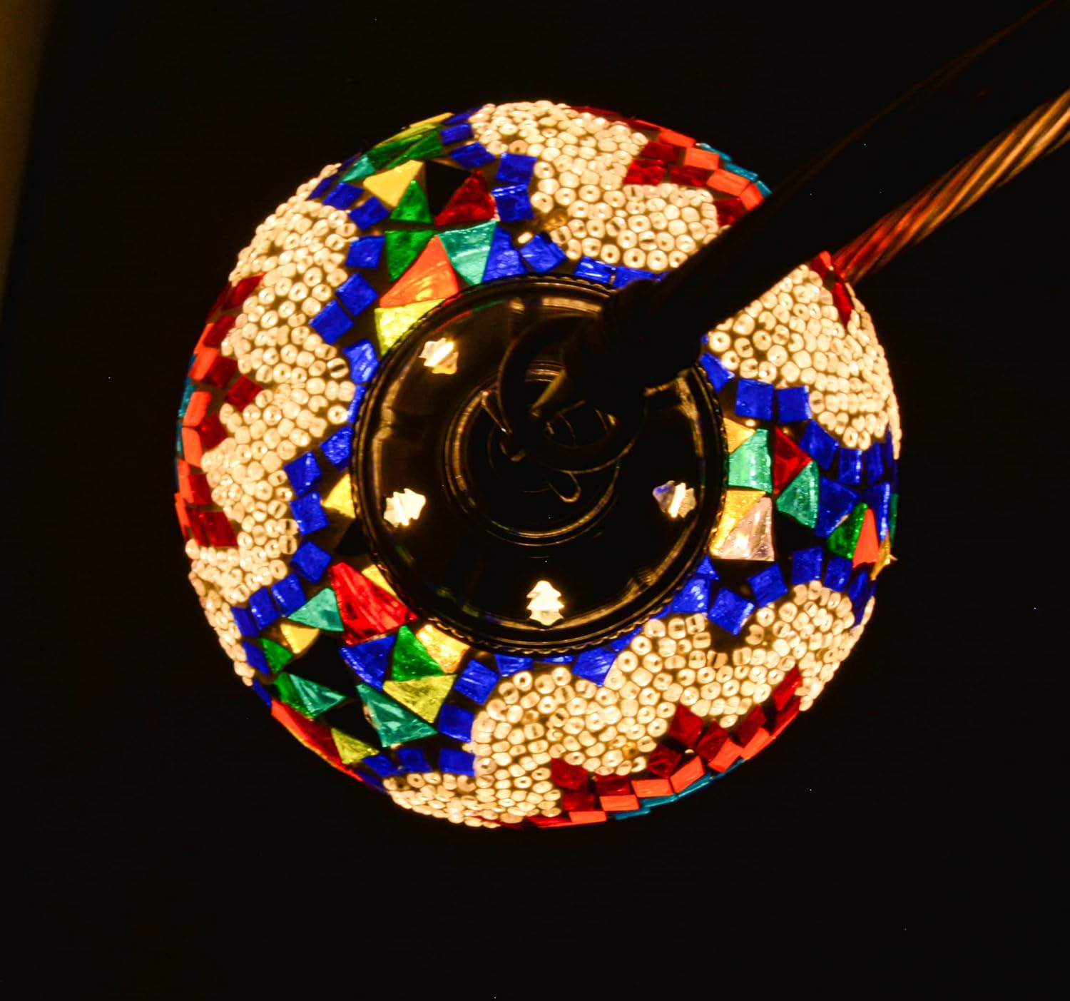 mozaist Lámpara de mesa turca marroquí de cuello de cisne, decoración de noche de mosaico, cuello de cisne multicolor, luz decorativa rústica hecha