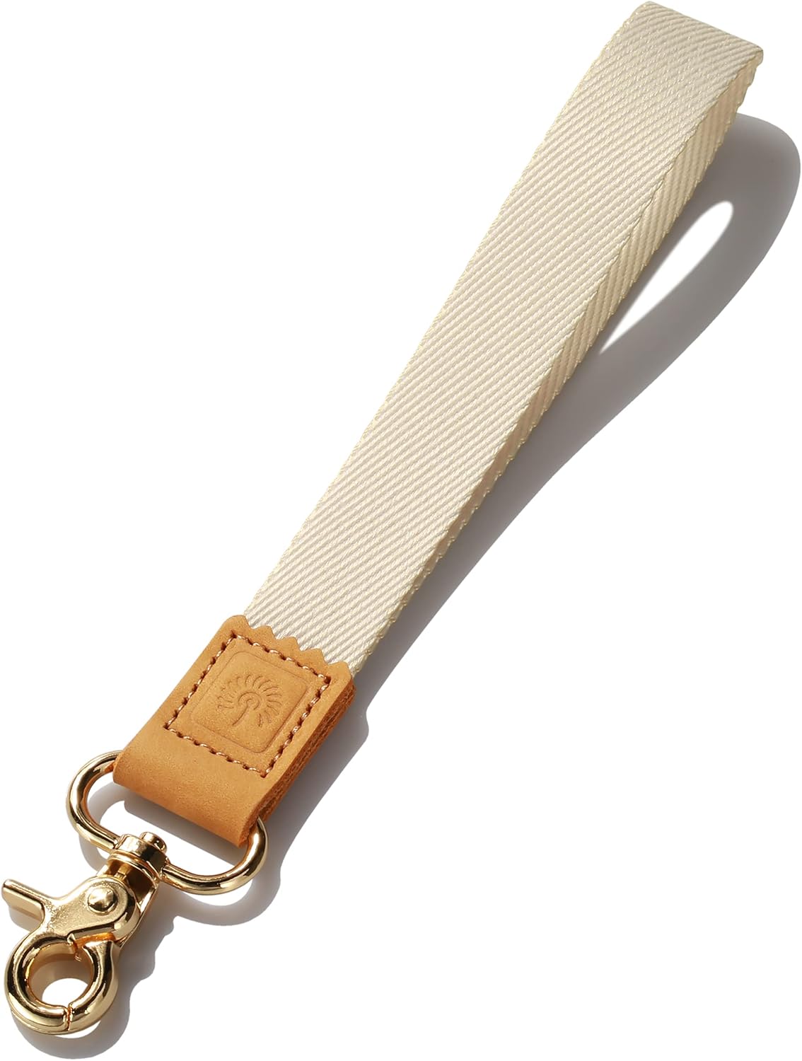 Cordón de muñeca para llaves, correa de llavero de muñeca, blanco cálido para mujeres y hombres