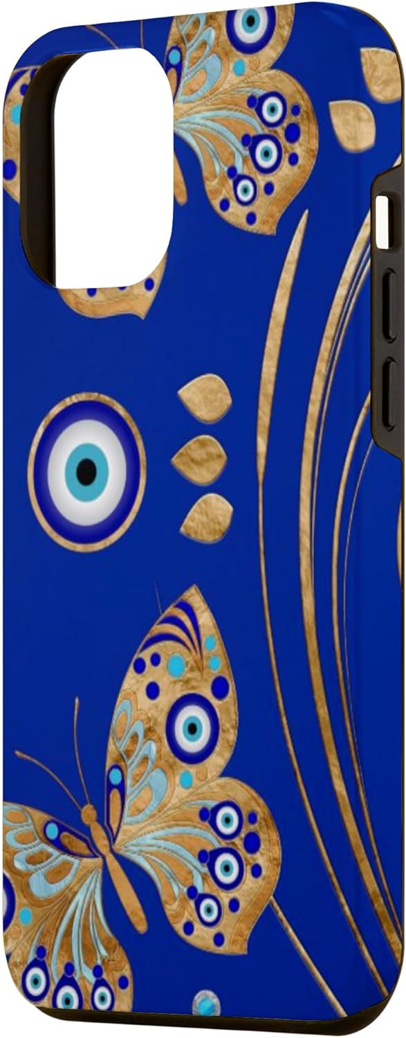 Funda para iPhone 12 Pro Max Butterfly Evil Eye Charm
