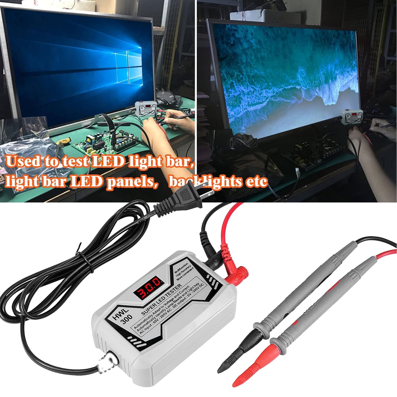 Super LED probador lámpara tira de cuentas TV retroiluminación reparación inspección prueba probador de luz LED probador de retroiluminación LED