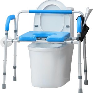 Asiento de inodoro elevado de alta resistencia con reposabrazos y respaldo, elevador elevado de asiento de inodoro 450 libras, silla médica de Asiento de inodoro elevado de alta resistencia con reposabrazos y respaldo, elevador elevado de asiento de inodoro 450 libras, silla médica de