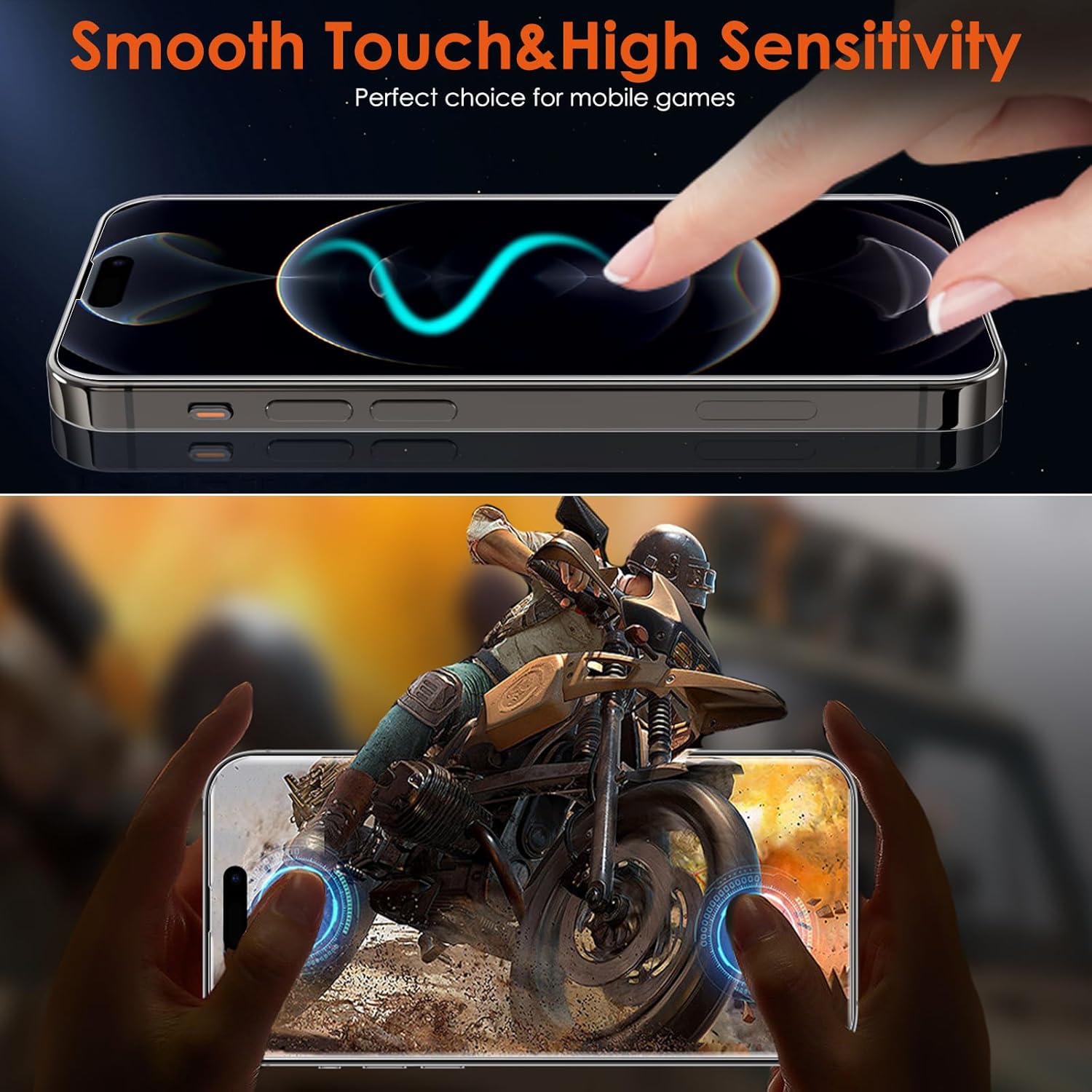 Paquete de 3 protectores de pantalla de película de hidrogel suave para iPhone 15 Pro MaxiPhone 15 Plus, TPU flexible irrompible mejorado para