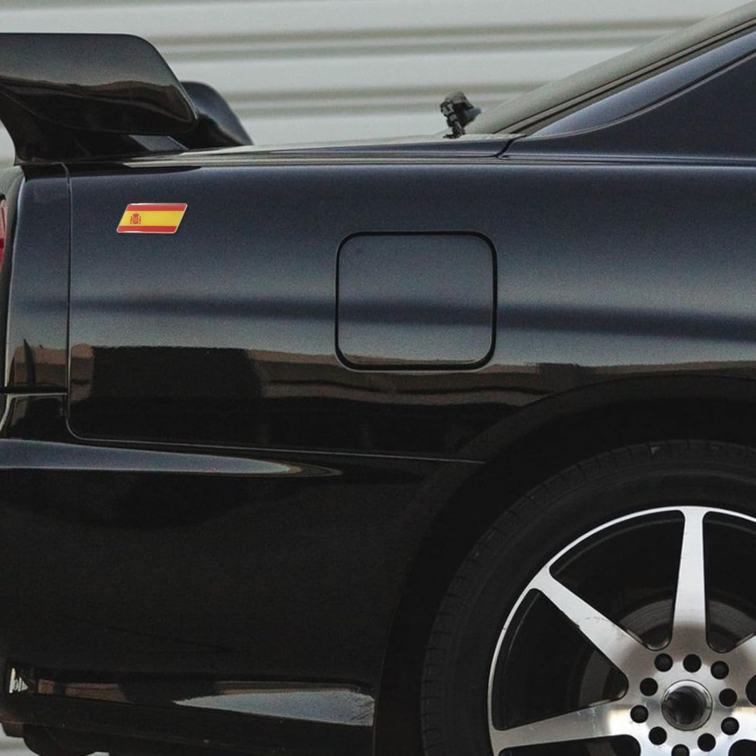 Calcomanía con la bandera de España, banderas españolas, calcomanías de coche, emblema, calcomanías para parachoques, logotipo para vehículos,