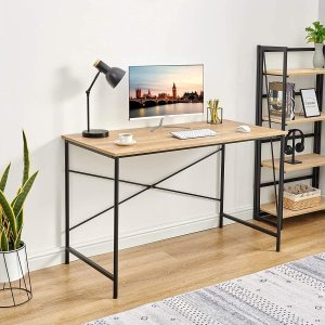 Escritorio de lectura para estudiante de 47 pulgadas, mesa de trabajo de madera, escritorio de computadora para oficina en casa y sala de estar Escritorio de lectura para estudiante de 47 pulgadas, mesa de trabajo de madera, escritorio de computadora para oficina en casa y sala de estar