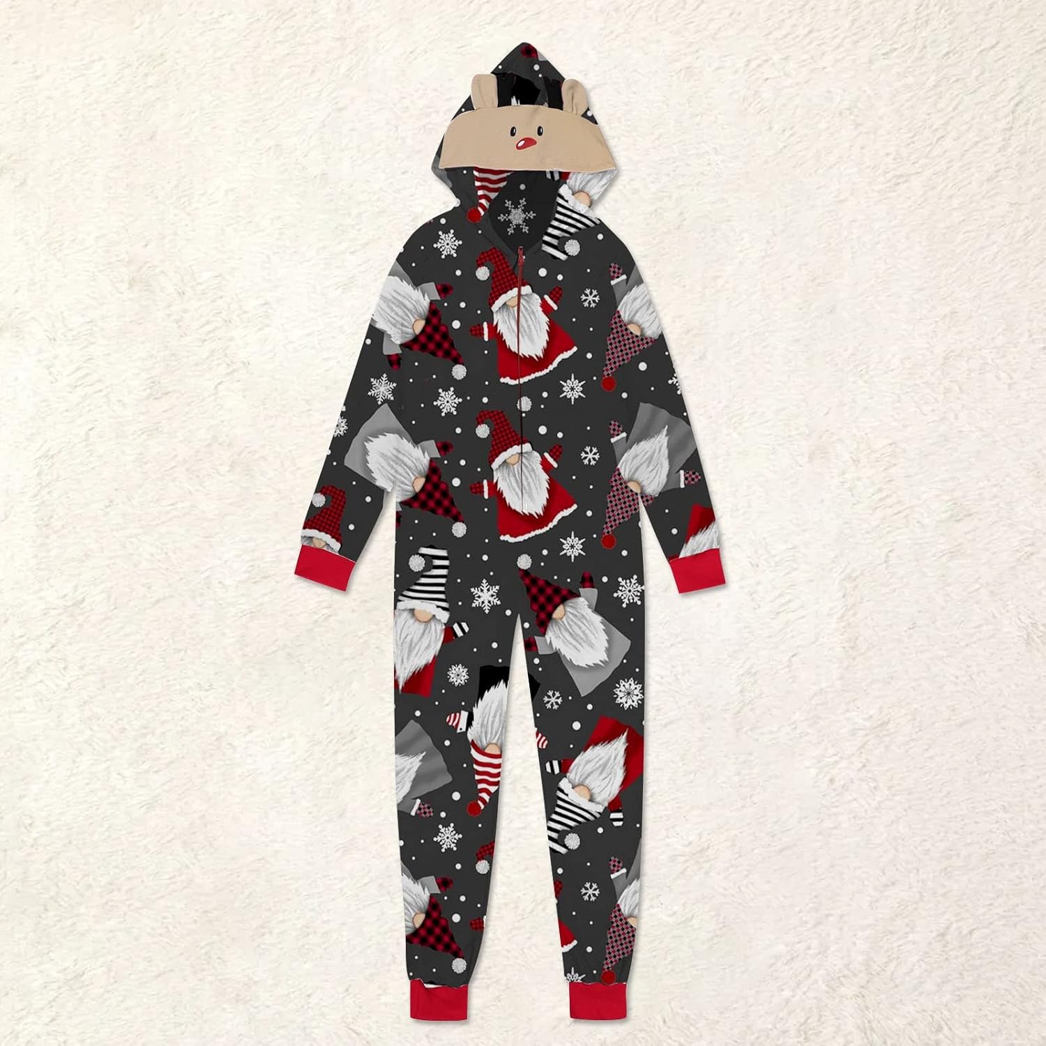 JEGULV Pijamas de Navidad para la familia 2024, divertidos y lindos pijamas de Navidad para parejas, hombres y mujeres, trajes de dormir