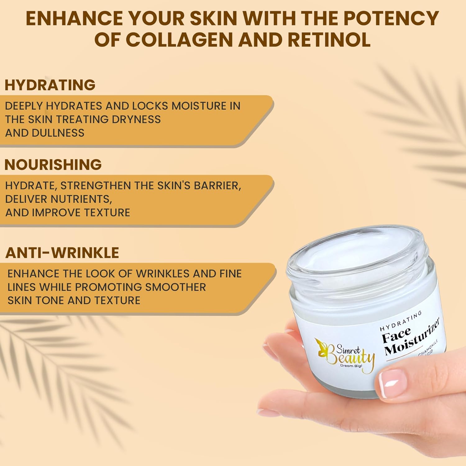 Hidratante facial hidratante diario, crema de día y noche con ácido hialurónico, vitamina E y C, humectante facial hidratante para hombres y