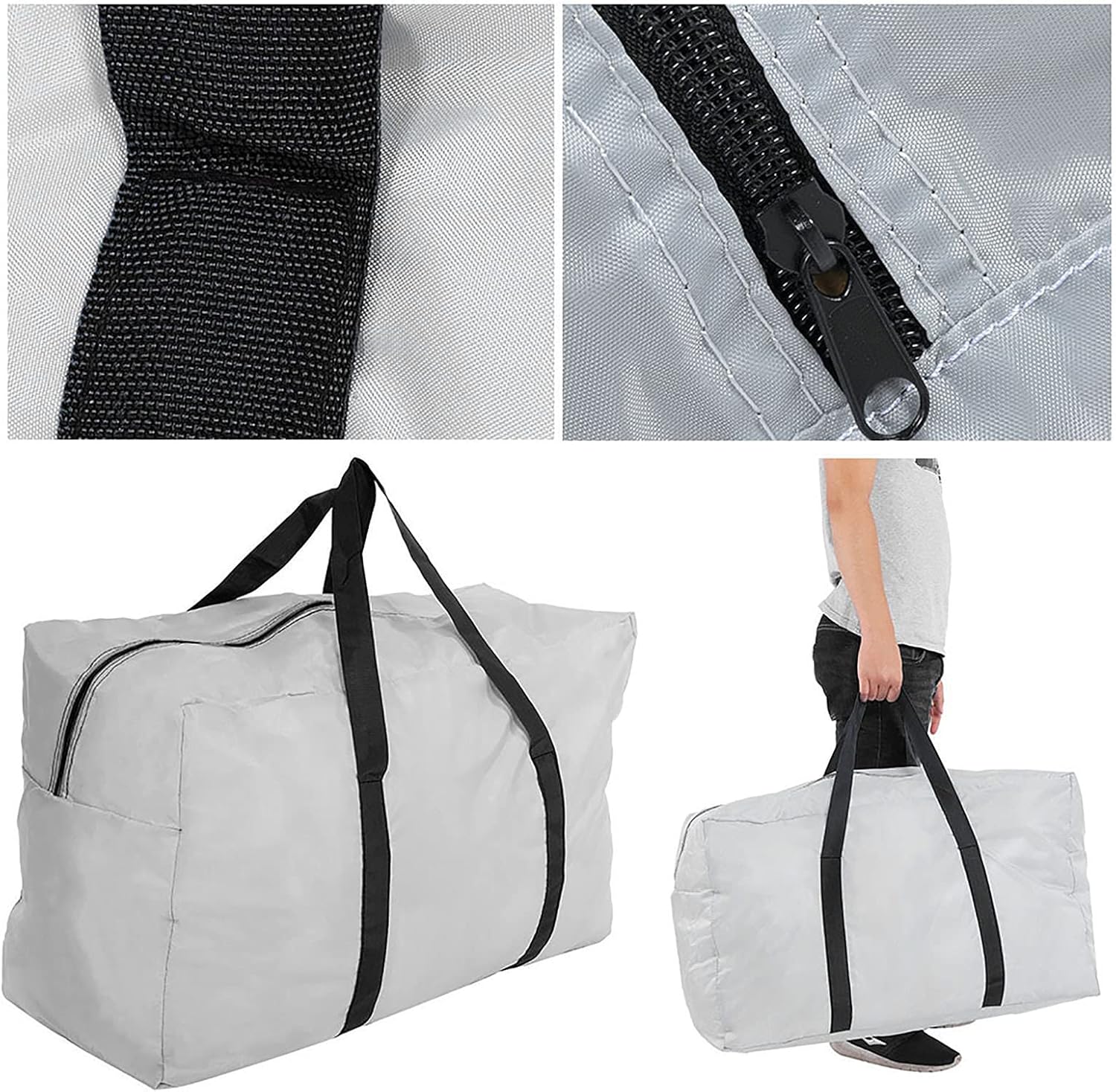 VGEBY Bolsa inflable de transporte para kayak, bolsa de almacenamiento plegable grande para kayak, barco, canoa, mar, pesca, rafting, natación,