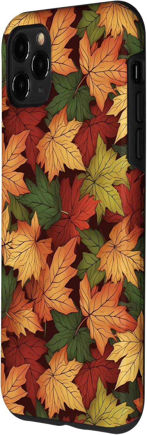 Funda para iPhone 11 Pro Max Follaje Reunión de hojas de otoño Temporada de otoño