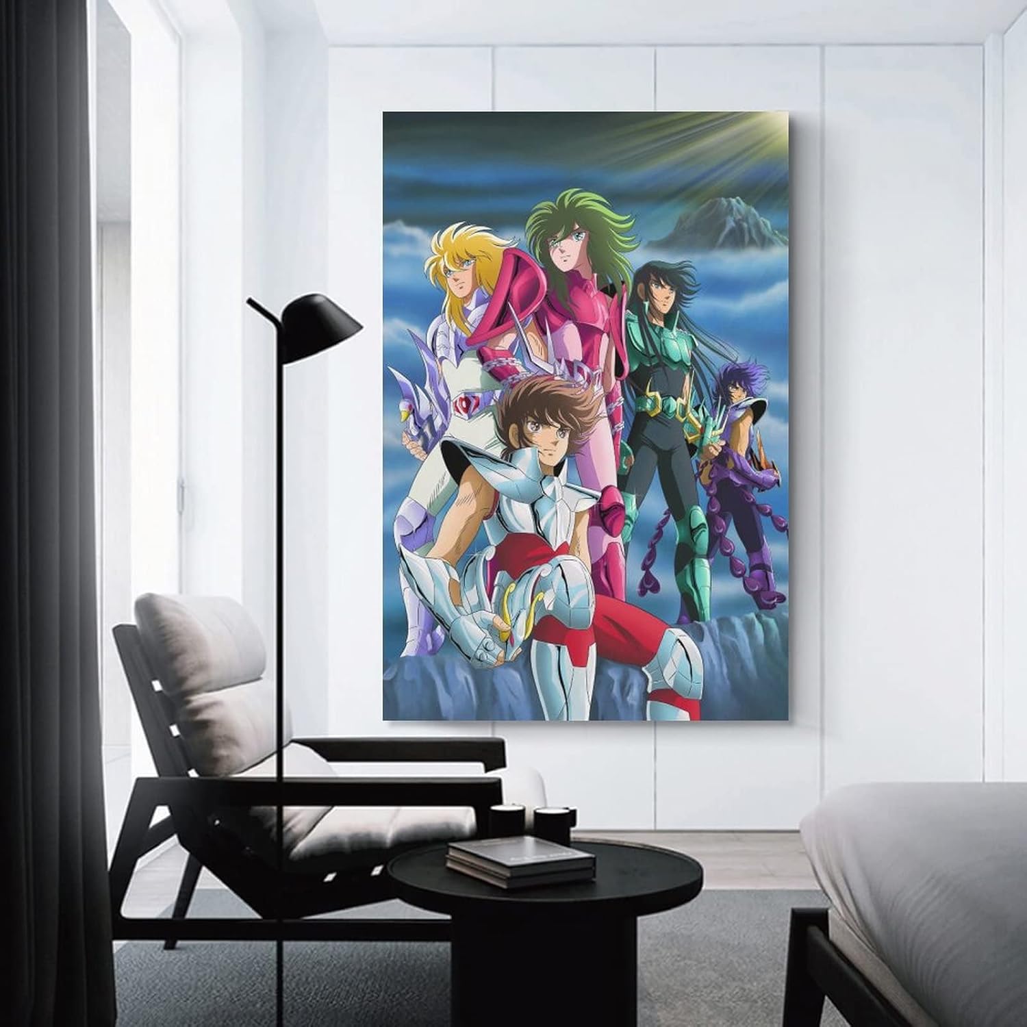 Pósteres de anime de Saint Seiya, los cinco santos de bronce principales Pegaso, póster genial para dormitorio de niños, impresiones artísticas en