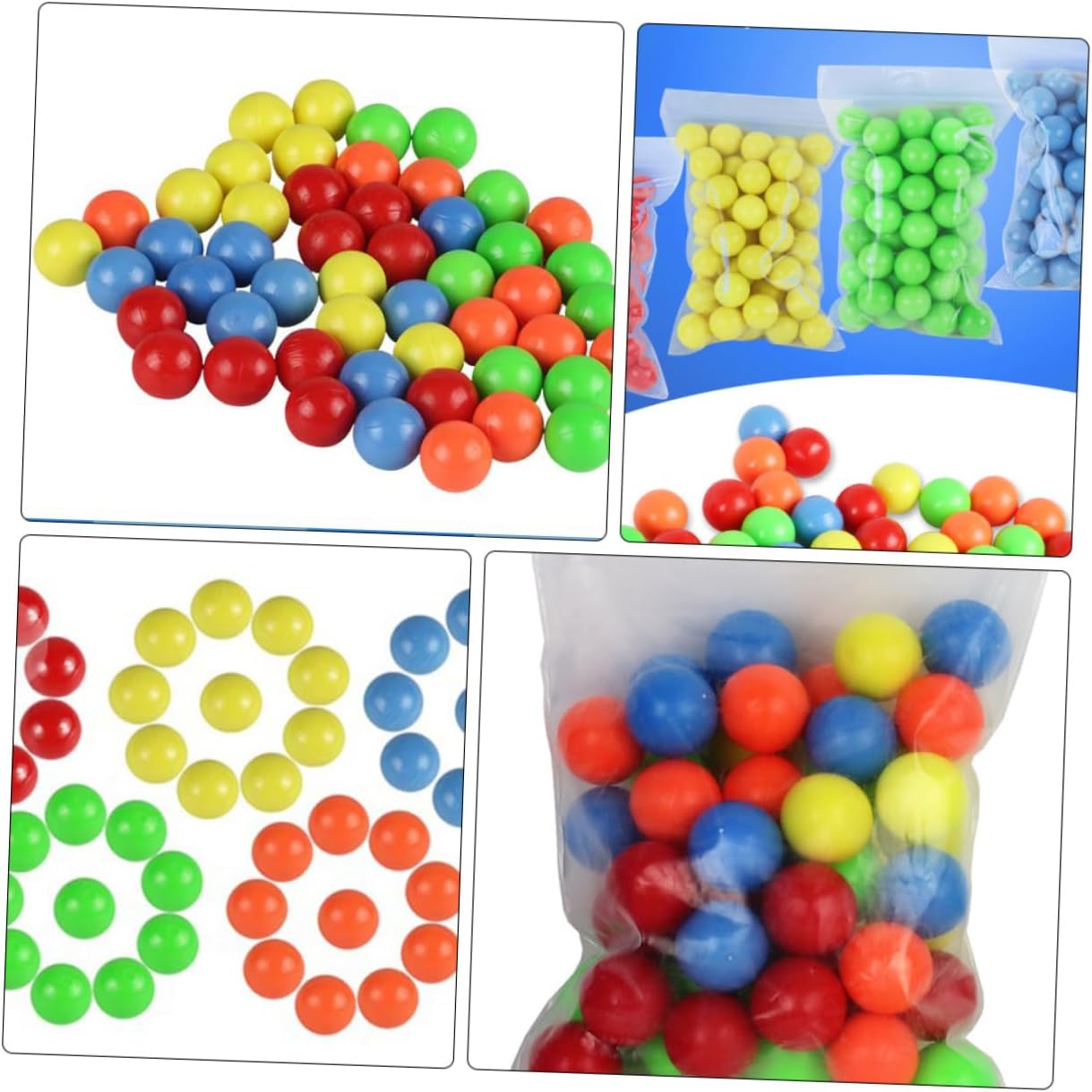 300 bolas de conteo probabilidad, bolas de aprendizaje, bolas de repuesto para juguetes, pelotas de pozo de pelotas, pelotas de pong, bolas de