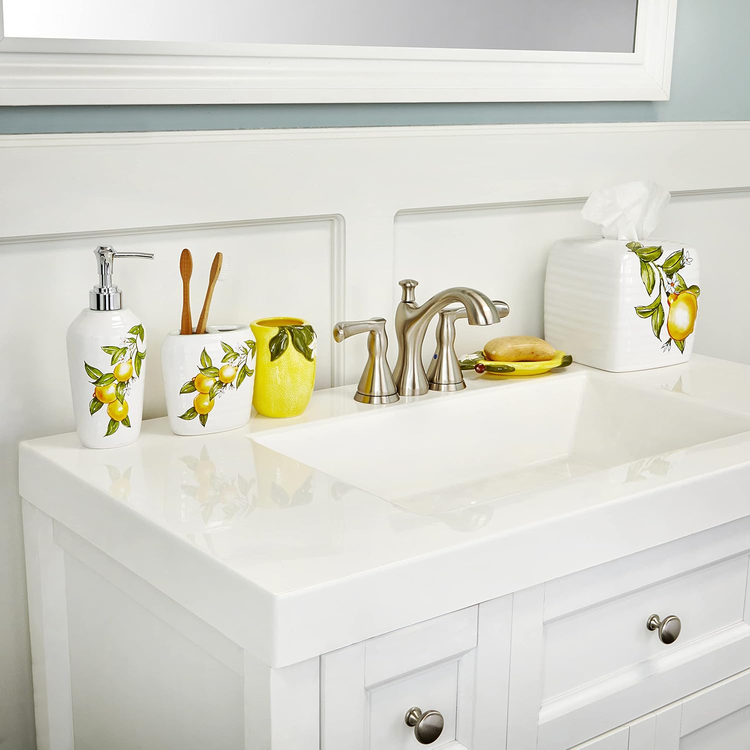 Vern Yip by SKL Home Citrus Grove – Vaso, color amarillo