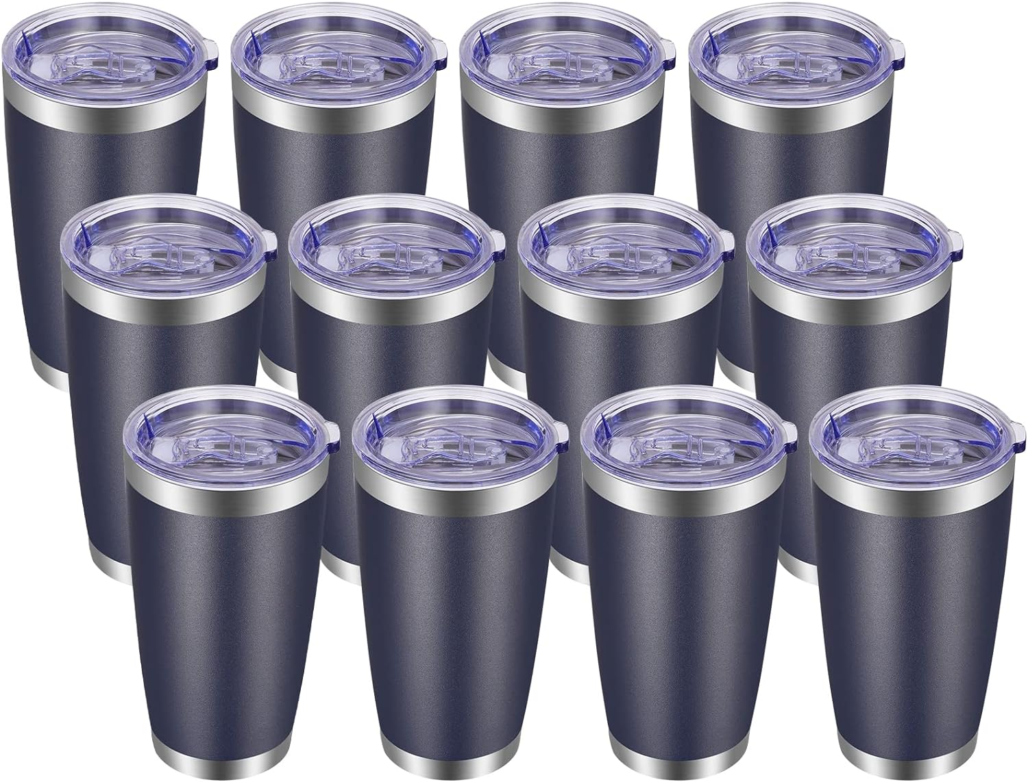 Vaso Vegond de acero inoxidable, con tapa y popote, 12 onzas, doble pared con aislamiento al vacío, taza de café reutilizable, para viaje