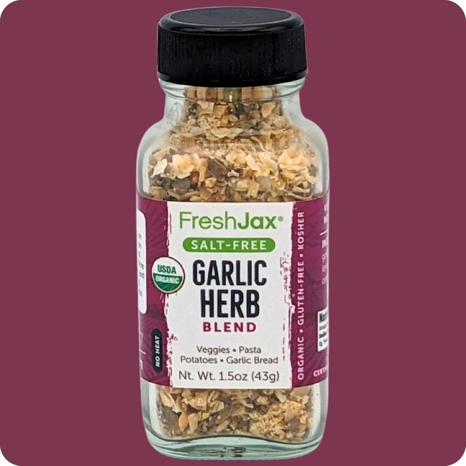 FreshJax Paquete de muestra de condimentos sin sal  3 mezclas picante para todo propósito, hierba italiana y gralic  Hecho a mano en Jacksonville,