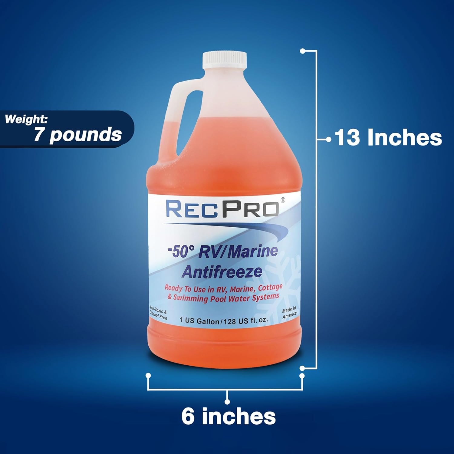 RecPro Anticongelante RV -50F de protección no tóxico (paquete de 2)