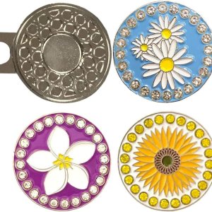 Paquete de marcadores de bolas de flores brillantes  Incluye una margarita, un girasol y un marcador de bola brillante Plumeria con un clip Paquete de marcadores de bolas de flores brillantes  Incluye una margarita, un girasol y un marcador de bola brillante Plumeria con un clip