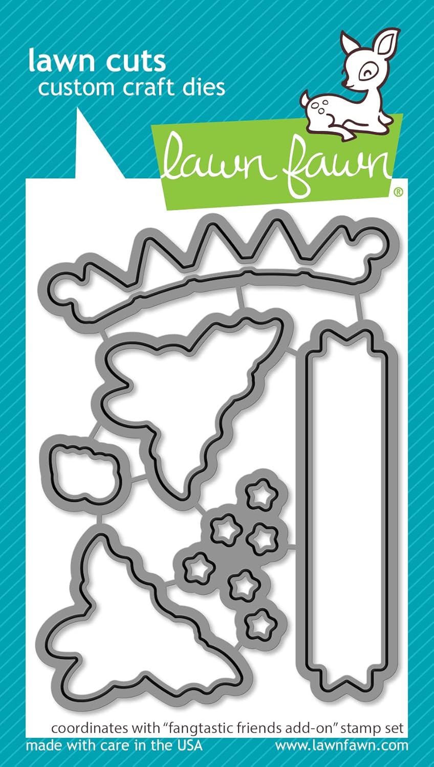 LAWN FAWN Fangtastic Friends – Troqueles de césped para manualidades