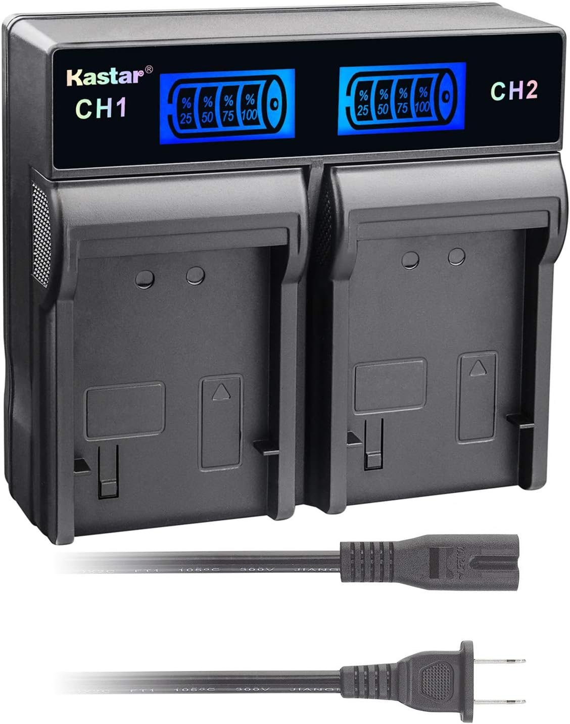 Kastar Cargador rápido LCD de repuesto para Canon BP-A30 BP-A60 BP-A65 BP-A90 US 0870C002 batería, Canon CG-A10 CG-A20 cargador y Canon EOS C200