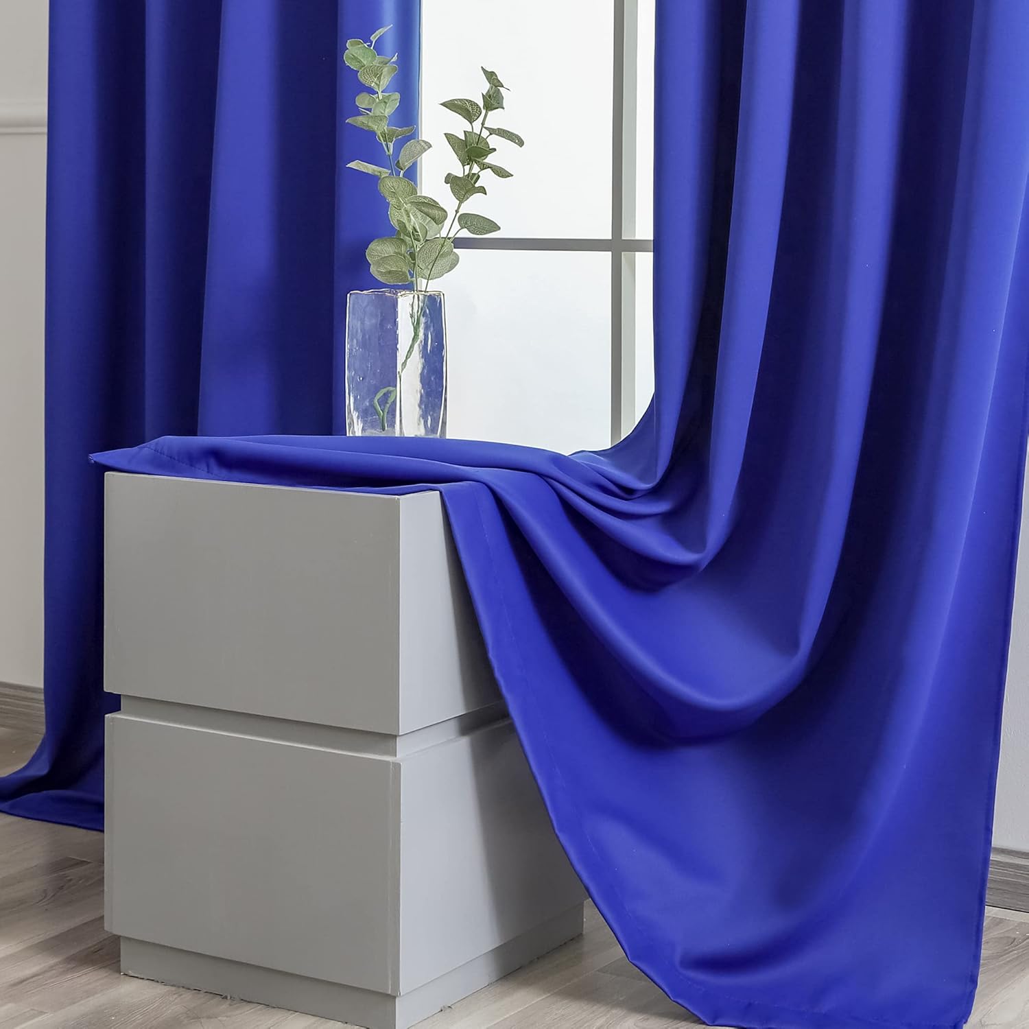 YGO – Cortinas opacas de color sólido (2 paneles, 52 pulgadas de ancho)