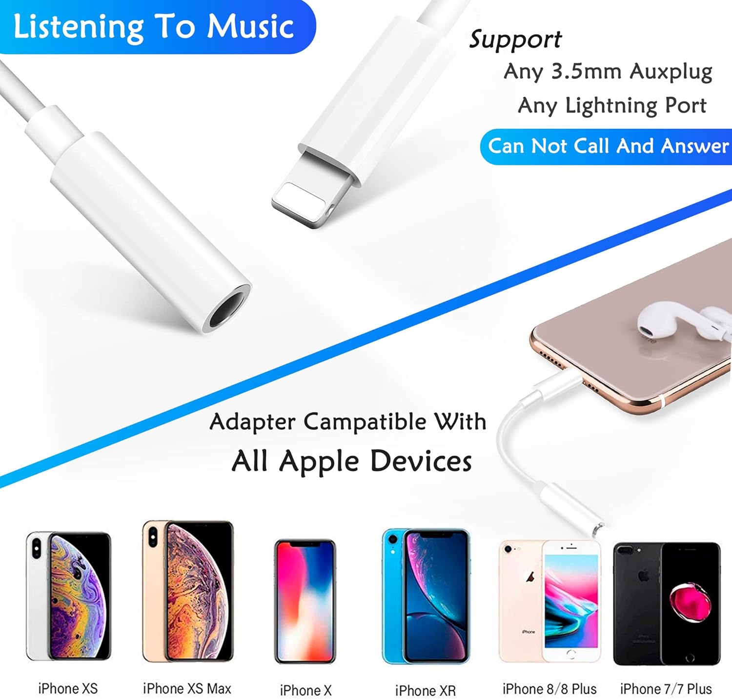 Elook Kit de adaptador auxiliar de casete para coche, incluye un smartphone a adaptador de conector de auriculares de 0.138 in, color negro