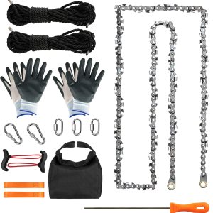 GSSHBR Sierra de cuerda de mano de alto alcance de 55 pulgadas para ramas de árbol con 70 hojas de dientes afilados en ambos lados, sierra de GSSHBR Sierra de cuerda de mano de alto alcance de 55 pulgadas para ramas de árbol con 70 hojas de dientes afilados en ambos lados, sierra de