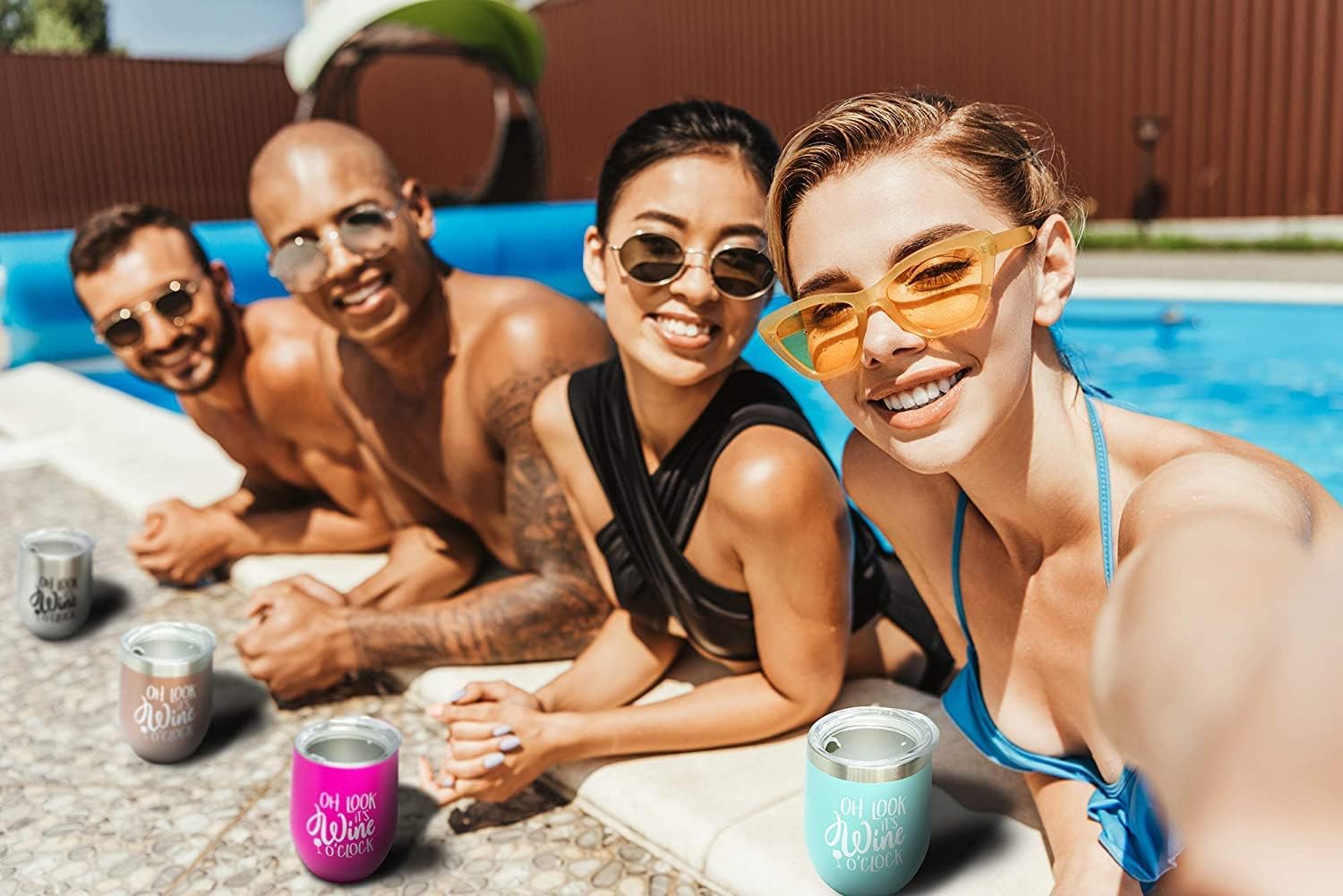 Prokitline Vaso de vino con refranes, copa de vino divertida de acero inoxidable de alta calidad para hombres, mujeres, hermana, mamá, amiga,