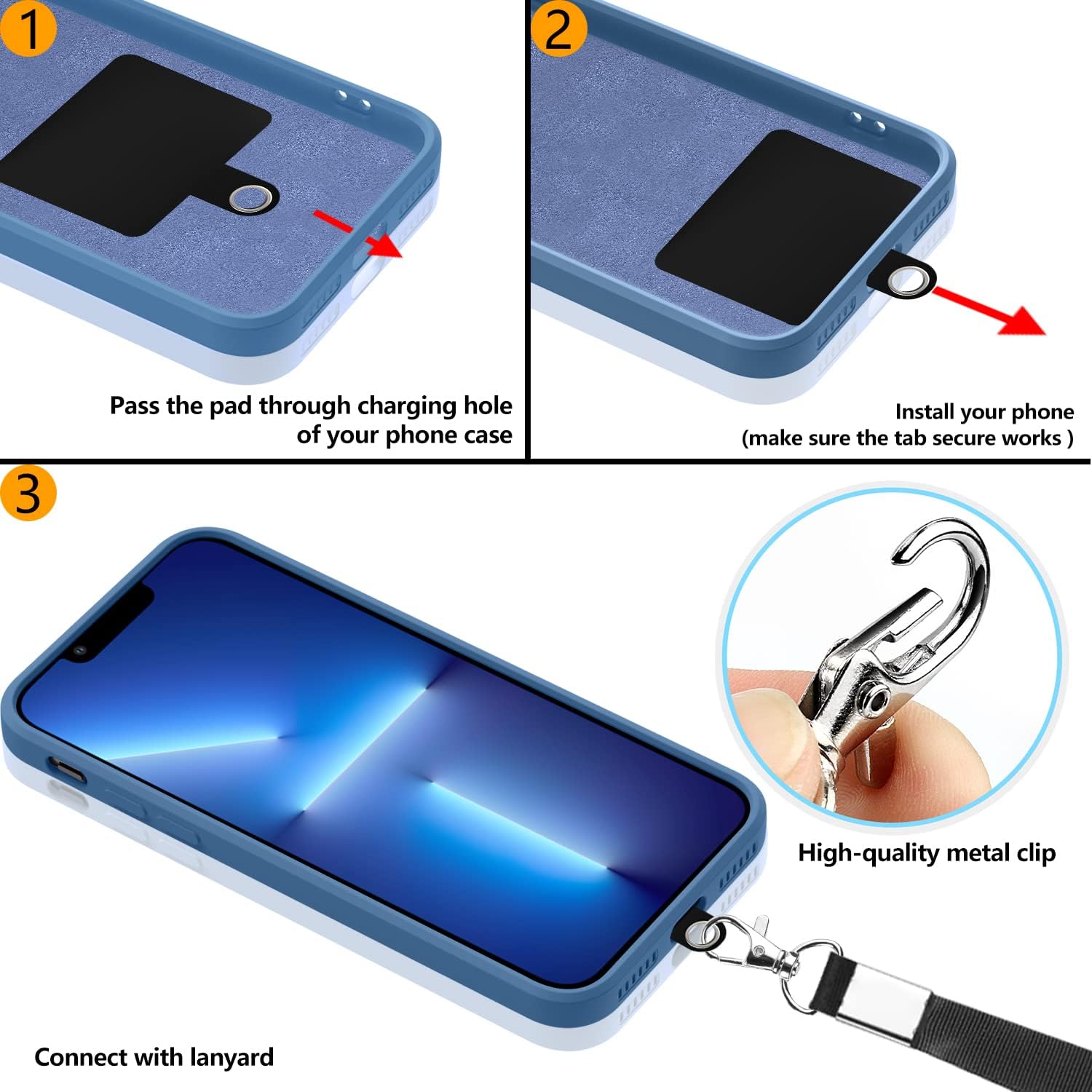 HIYUUTTBS Funda compatible con iPhone 11 de 6.1 pulgadas, silicona líquida suave al tacto de cuerpo completo, correa de cordón para el cuello, funda