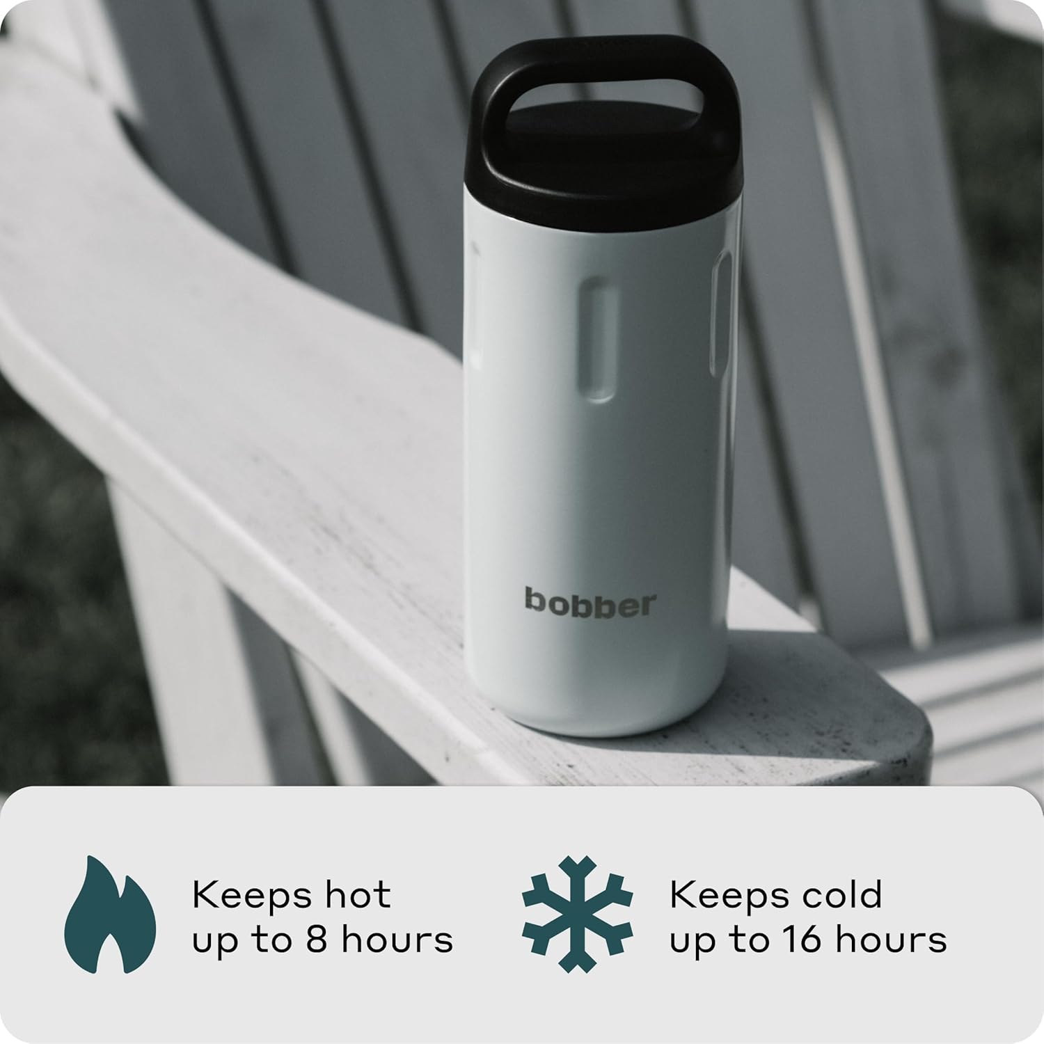 Paquete de botellas de agua de acero inoxidable aisladas al vacío de 20 onzas para bebidas frías y calientes, con tapa extra ancha y taza con asa