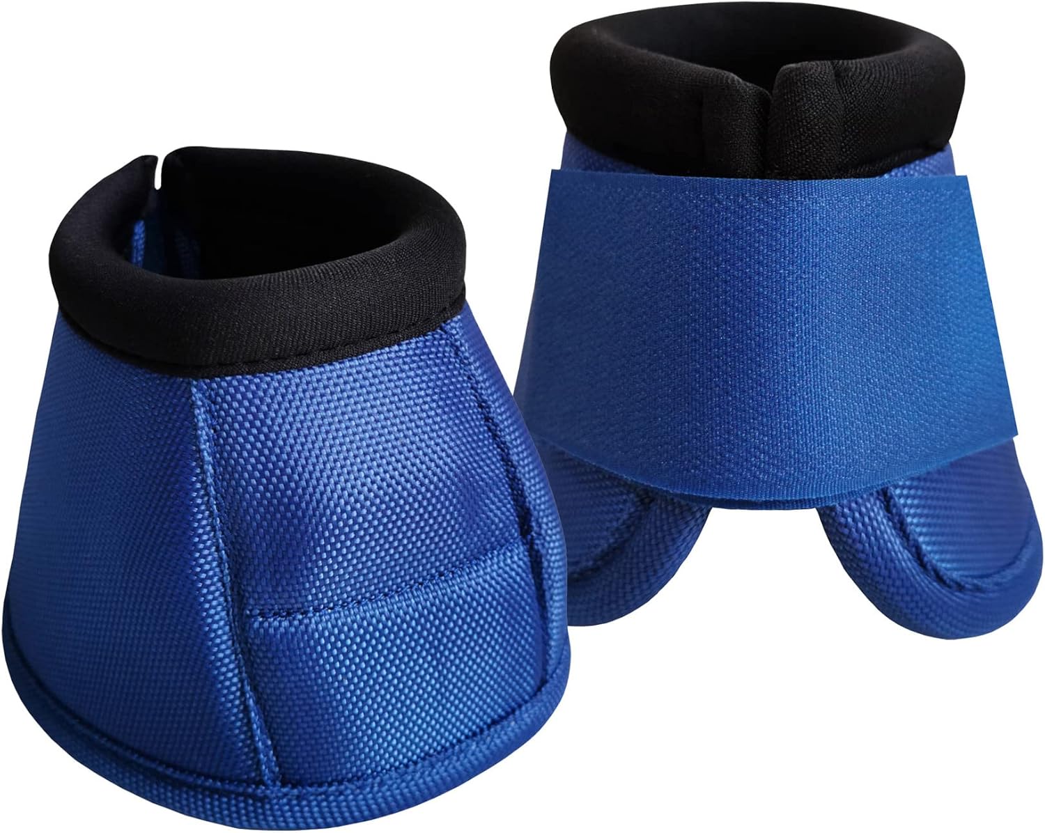 2520D – Botas de campana de caballo sin giro, botas de campana de caballo balísticas equinas, botas de campana de sobrealcance azul, XL