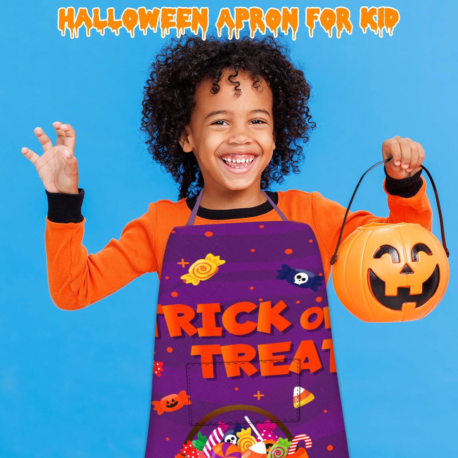 4 delantales de Halloween con bolsillos, delantal de cocina impermeable, delantal para hornear, accesorios de cocina de Halloween
