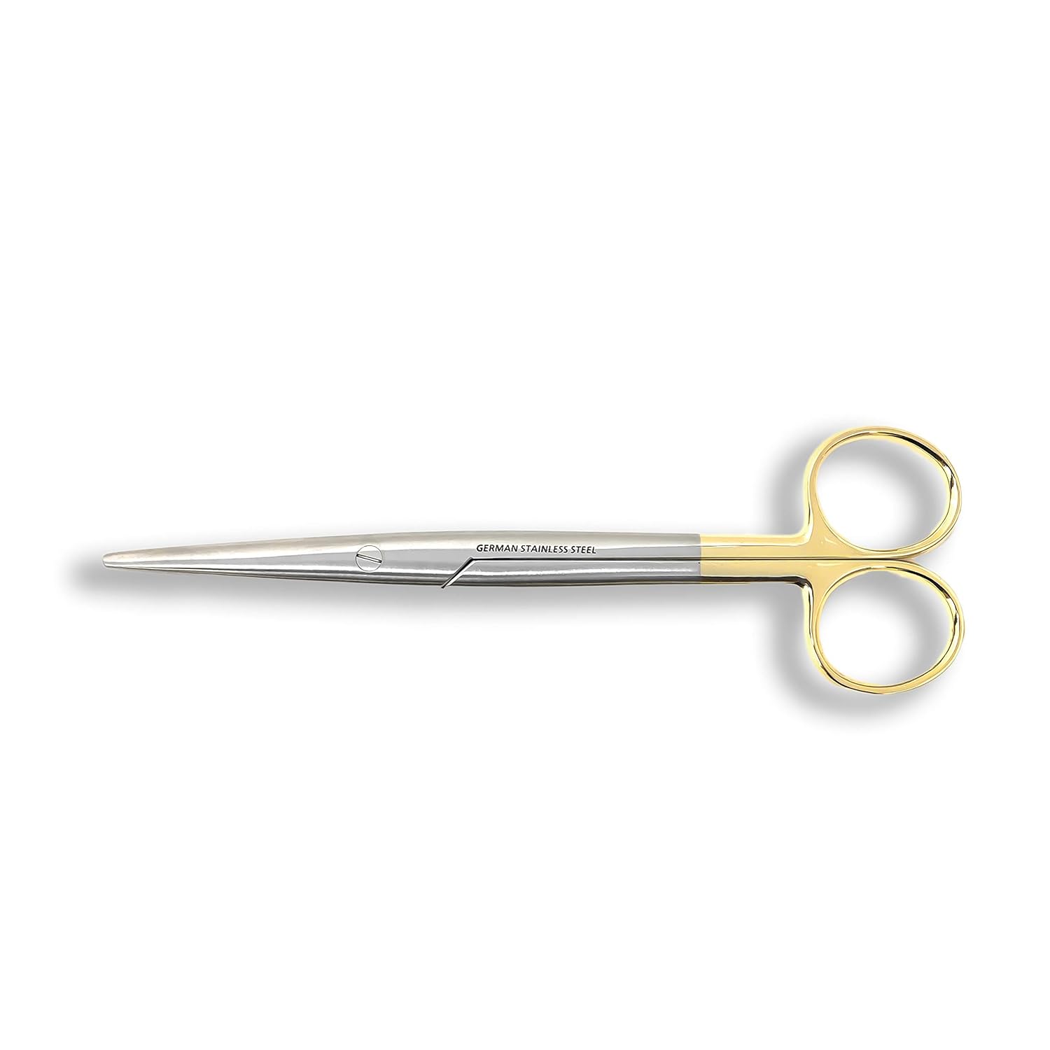 Cynamed TC Mayo – Tijeras de disección con insertos de carburo de tungsteno y anillos dorados, tijeras de precisión largas y gruesas, acero