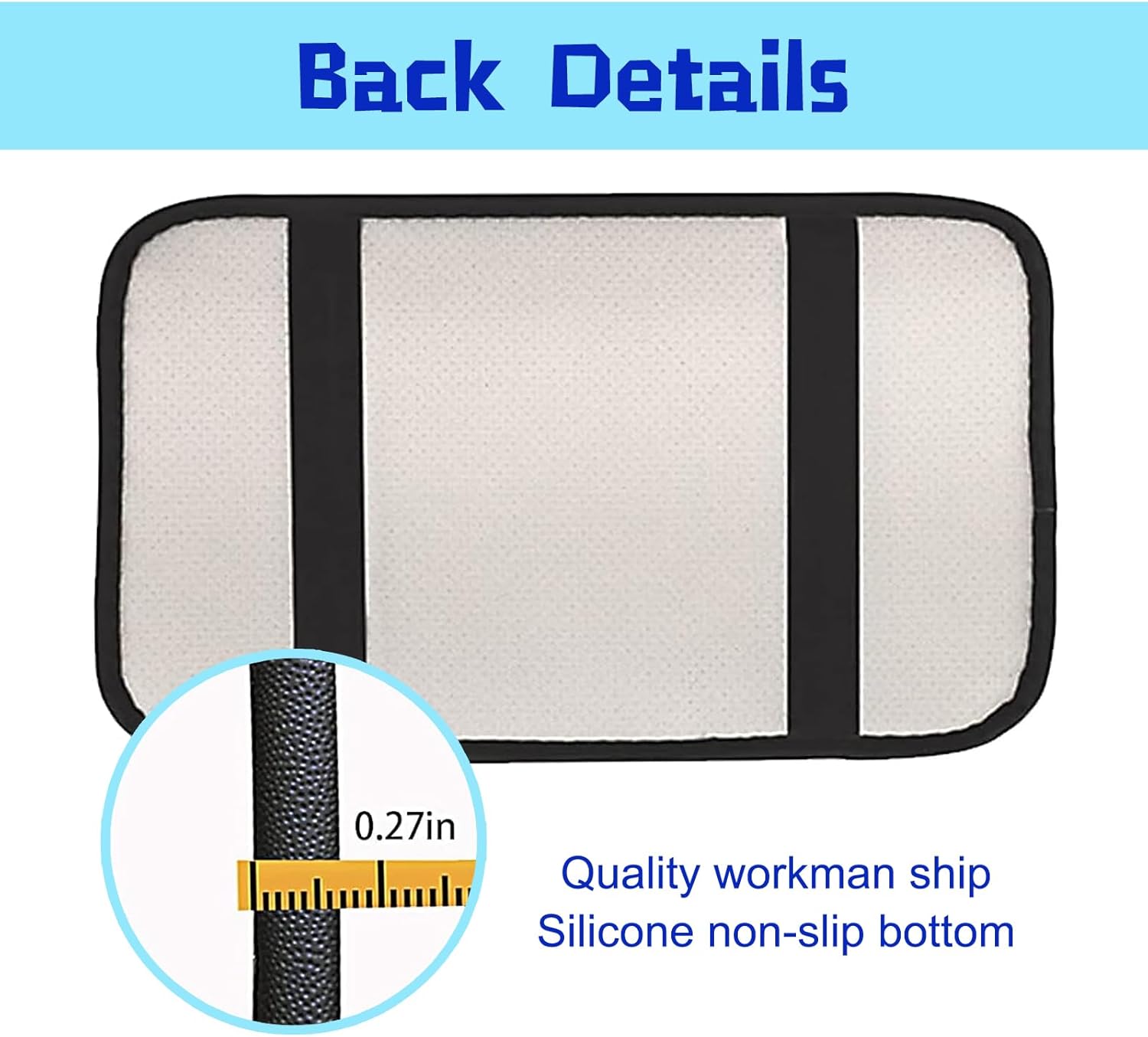 1 almohadilla para reposabrazos central de automóvil, funda de cuero para reposabrazos, almohadilla de consola central automática, accesorios de