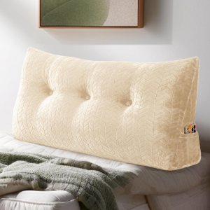 Almohada triangular de cuña para cabecero, cojín grande para reposo en cama, almohada de lectura, respaldo de posicionamiento, cojín con funda Almohada triangular de cuña para cabecero, cojín grande para reposo en cama, almohada de lectura, respaldo de posicionamiento, cojín con funda
