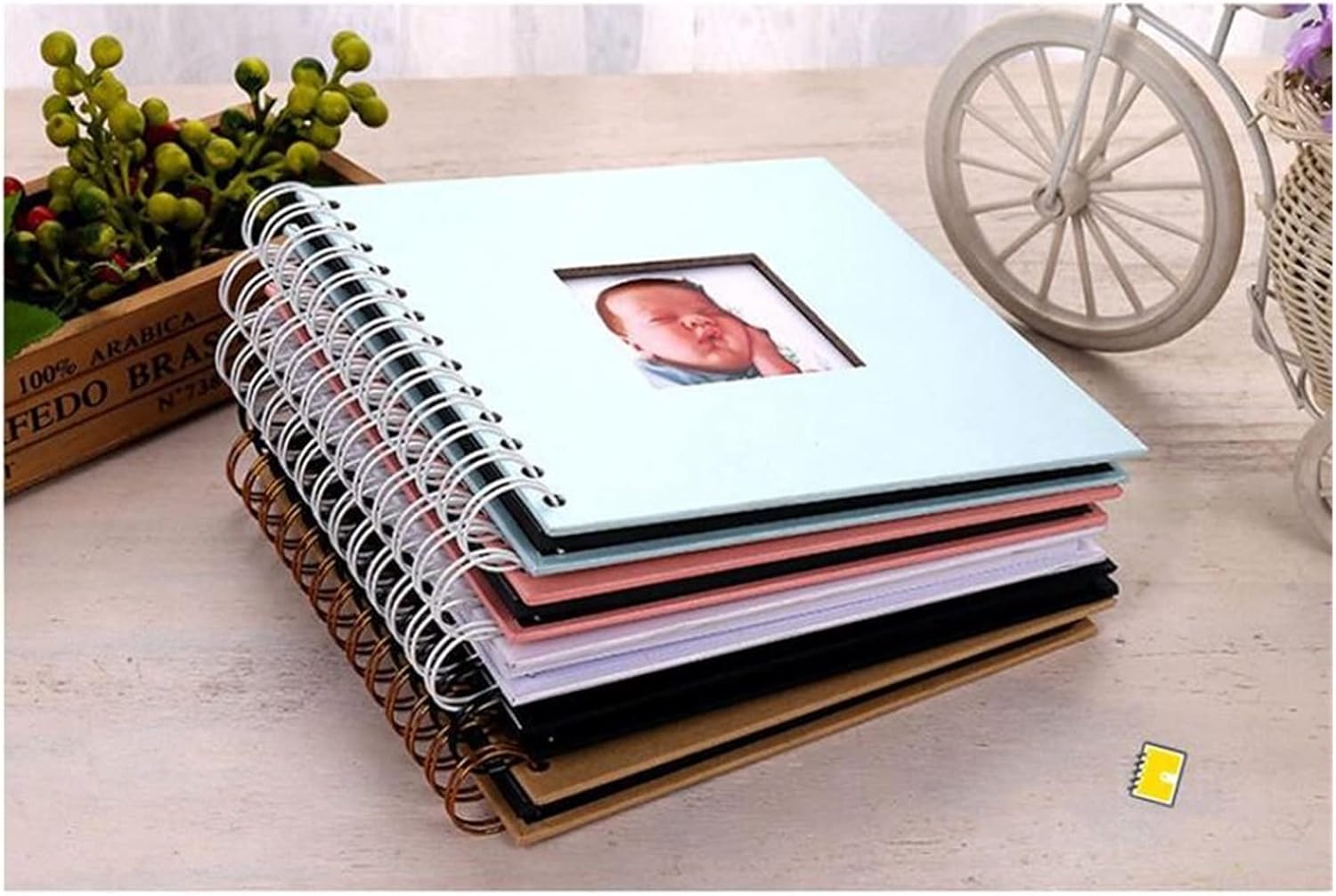 Cuaderno de viaje de aniversario, álbum de fotos de papel, álbum de fotos de fotografía para bebé, álbum de fotos, álbum de fotos, álbum de fotos,