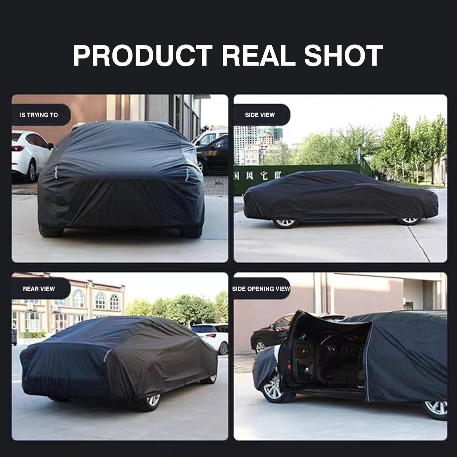 Waterproof Car Cover Compatible with Audi Q8 SUV 2018,All Weather Outdoor Car Covers Waterproof Breathable Large Car Cover with Zipper,Custom Full
