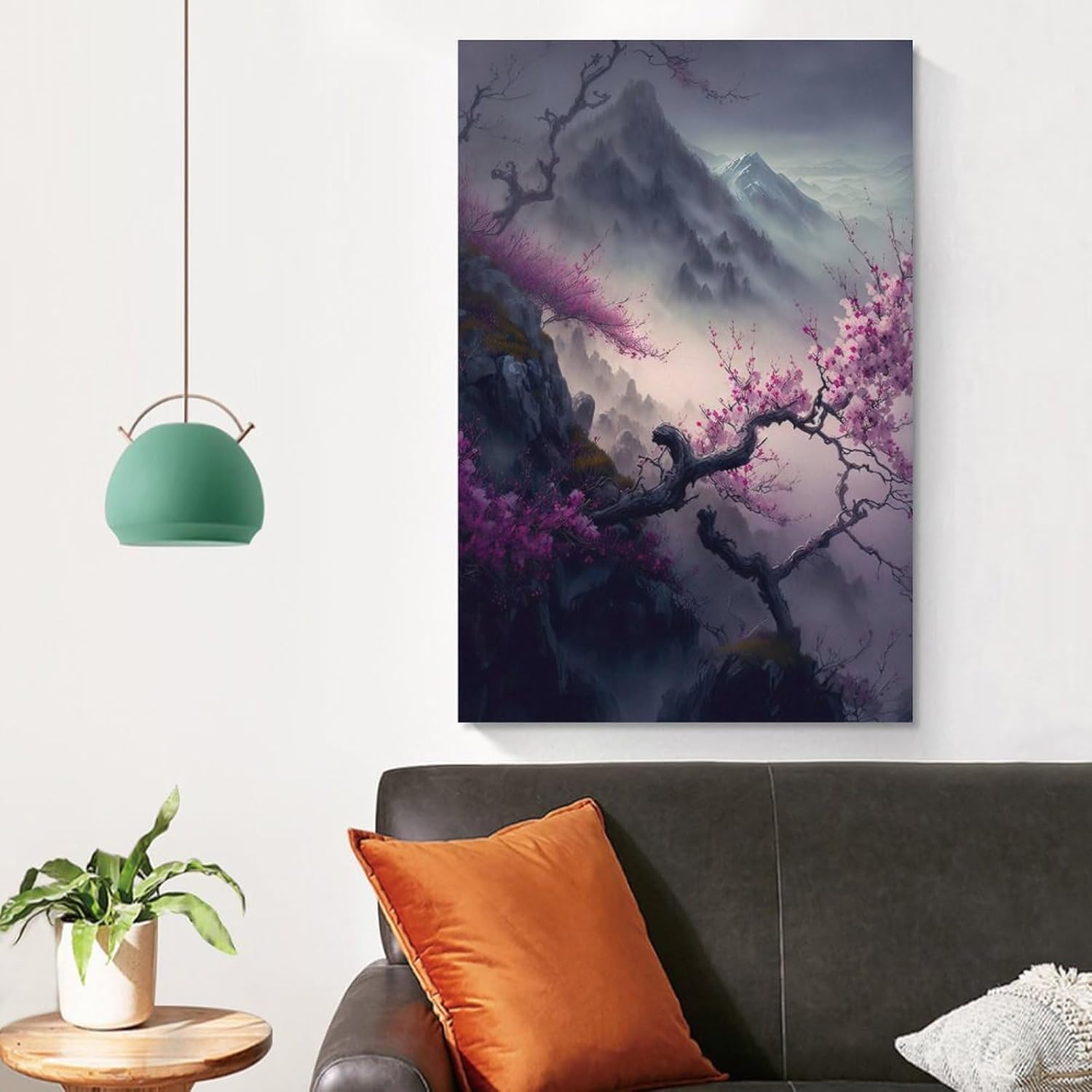 Aimery Lienzo artístico de flor de cerezo para pared, pósteres de regalo, pintura para dormitorio, decoración del hogar, imágenes colgantes sin