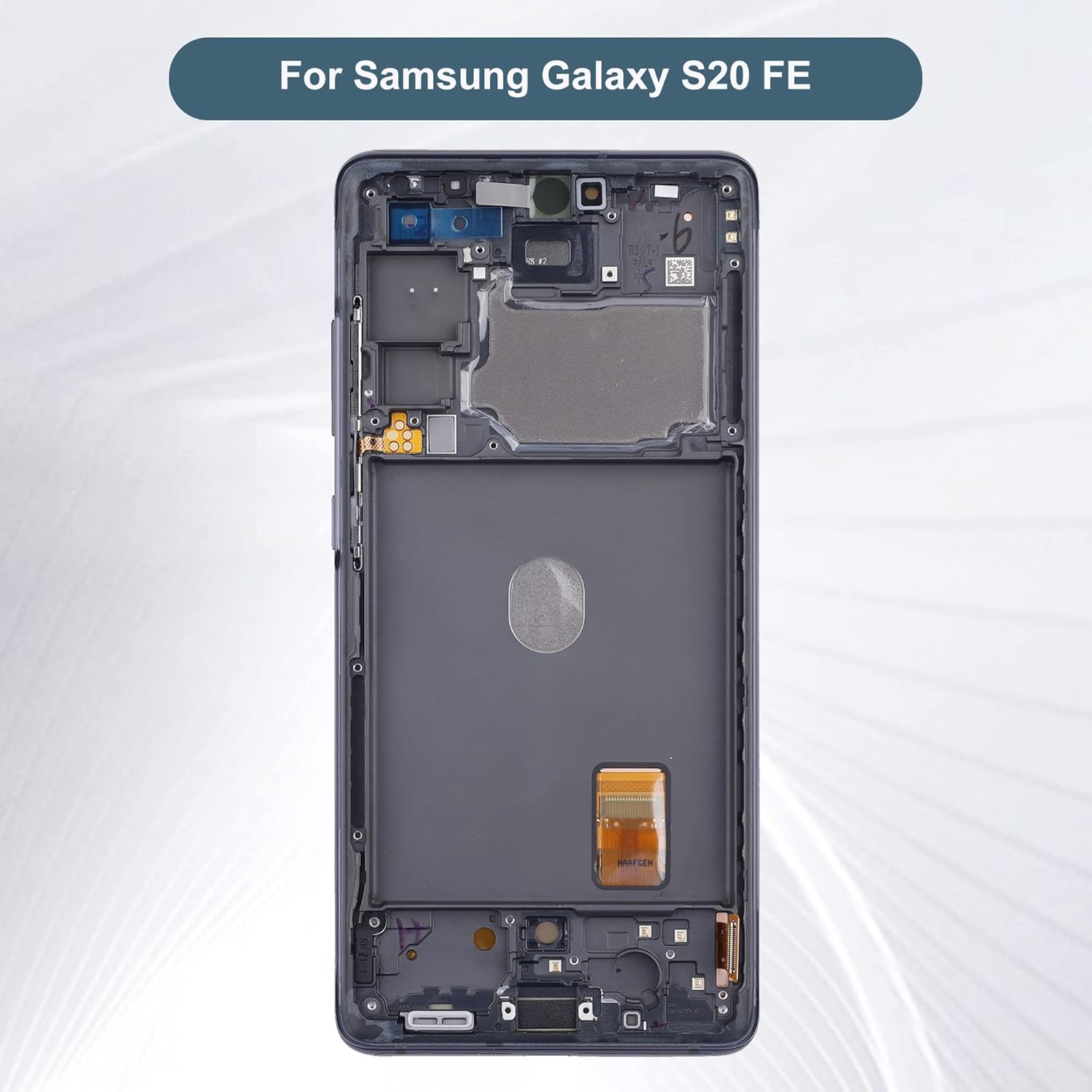 AMOLED – Pantalla compatible con Samsung Galaxy S20 FE SM-G780F SM-G780FDSM 6.5 pulgadas, pantalla táctil LCD con herramientas (negro Aura)