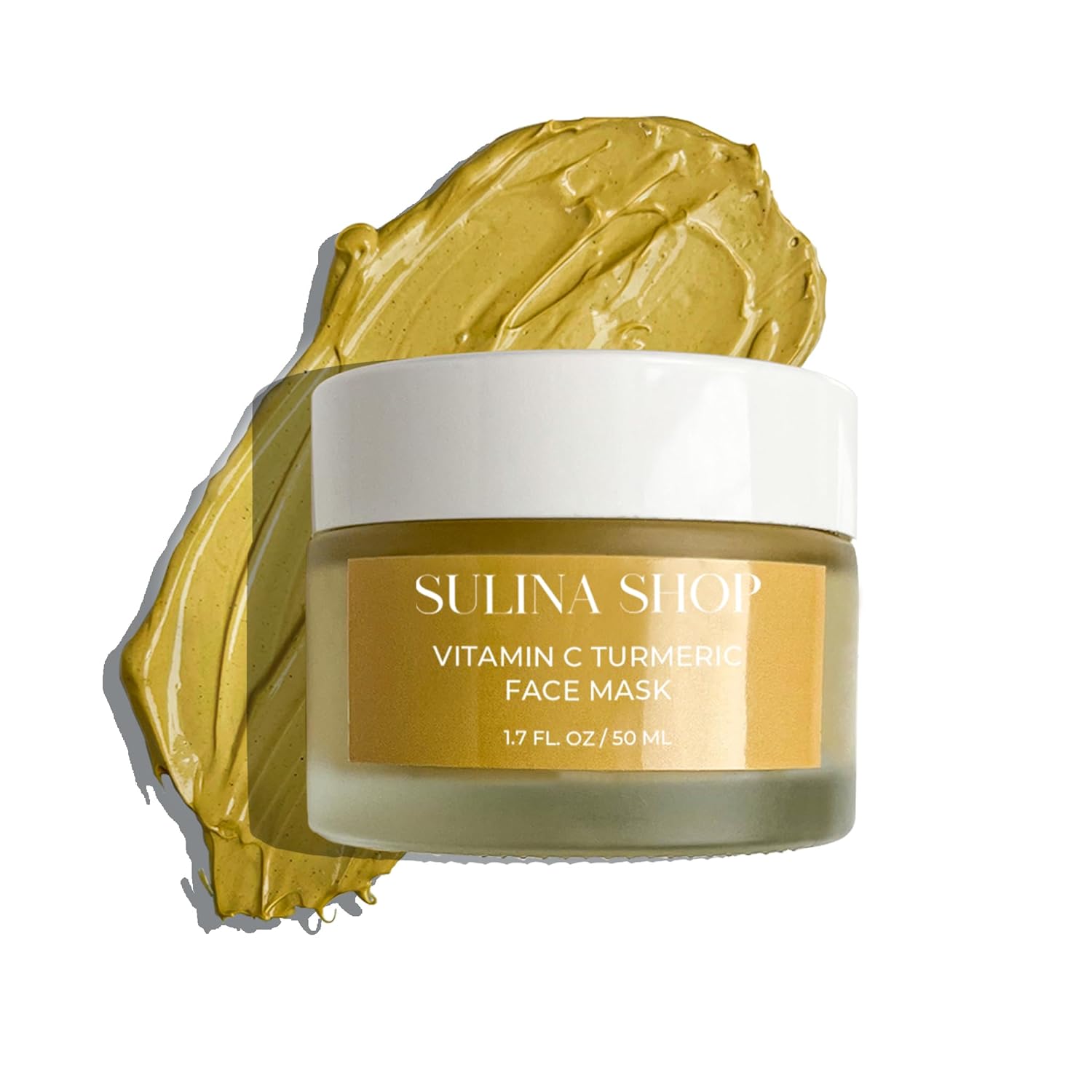 Mascarilla facial de cúrcuma con vitamina C para manchas oscuras e hiperpigmentación  Niacinamida  Probióticos