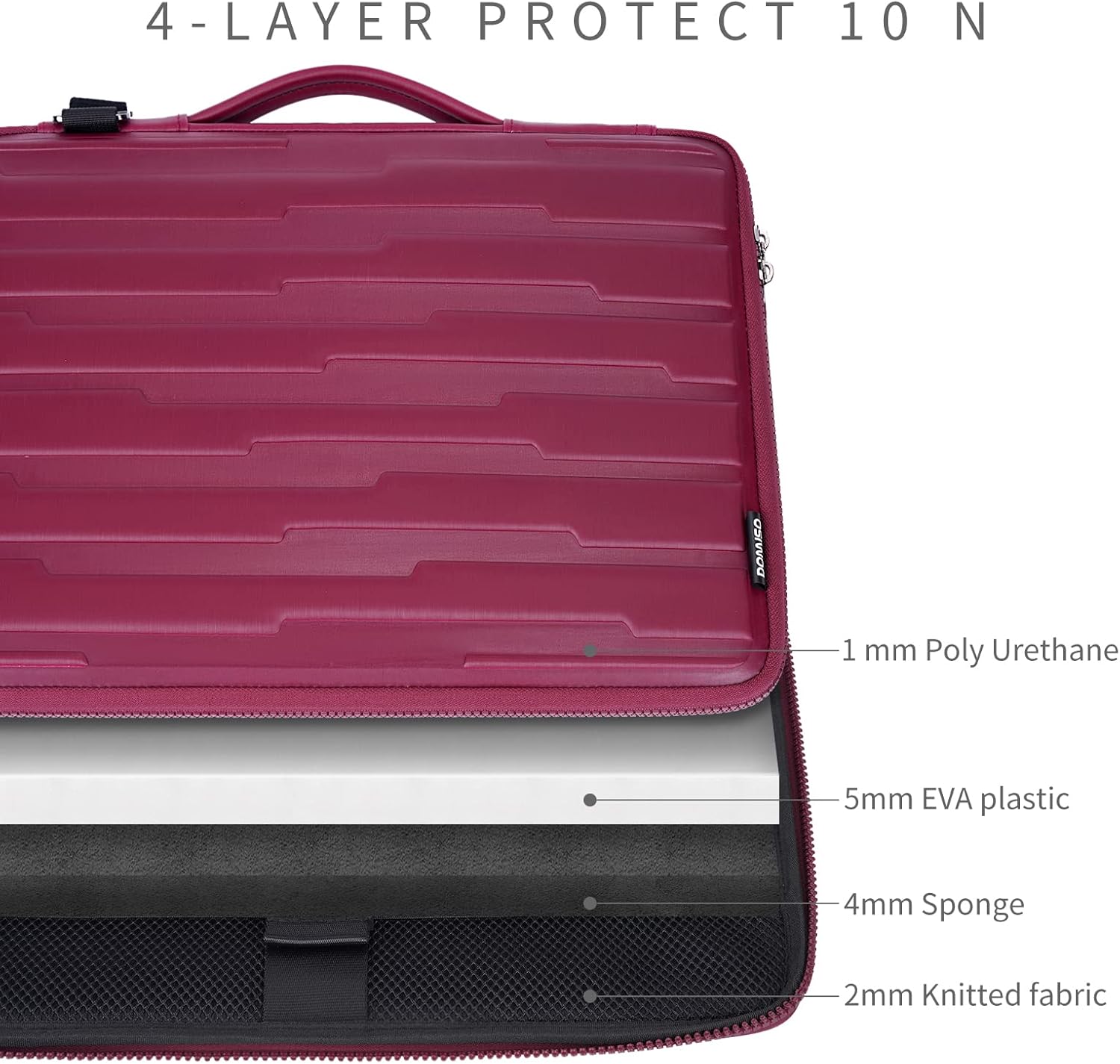 DOMISO Funda protectora para portátil de 17,3 pulgadas, resistente a los golpes, para portátil de 17,3 pulgadas, MSIHP PavilionLenovo