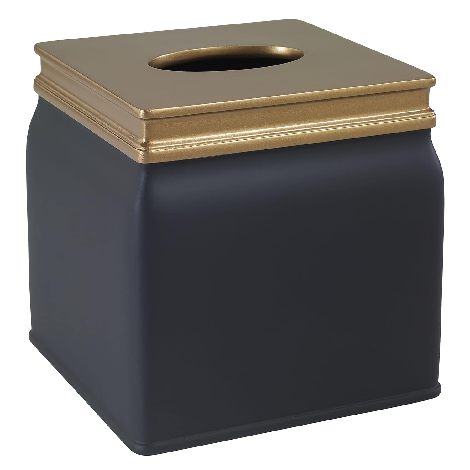 Avanti Linens – Funda para caja de pañuelos, artículos esenciales para el baño de invitados, decoración moderna para el hogar (colección Memphis,